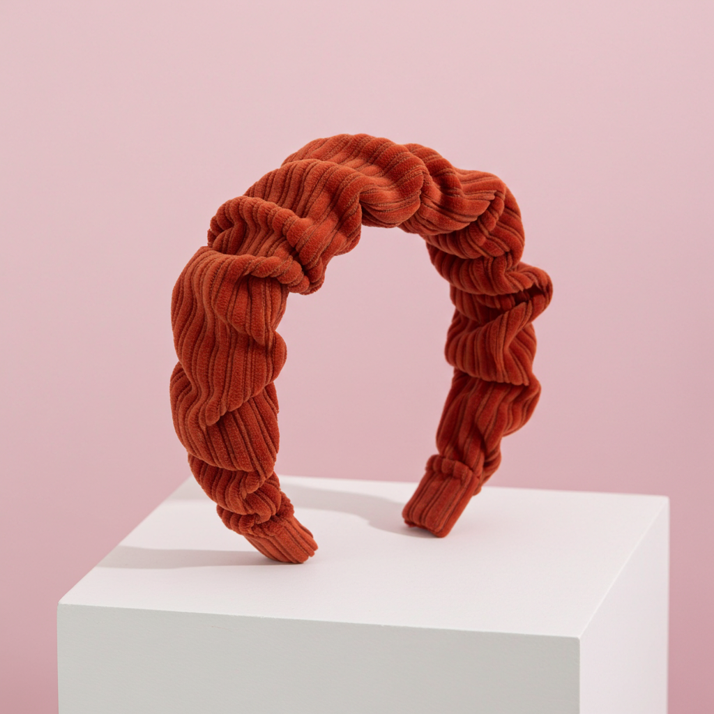 Cord Haarreifen gerrafft in Terra