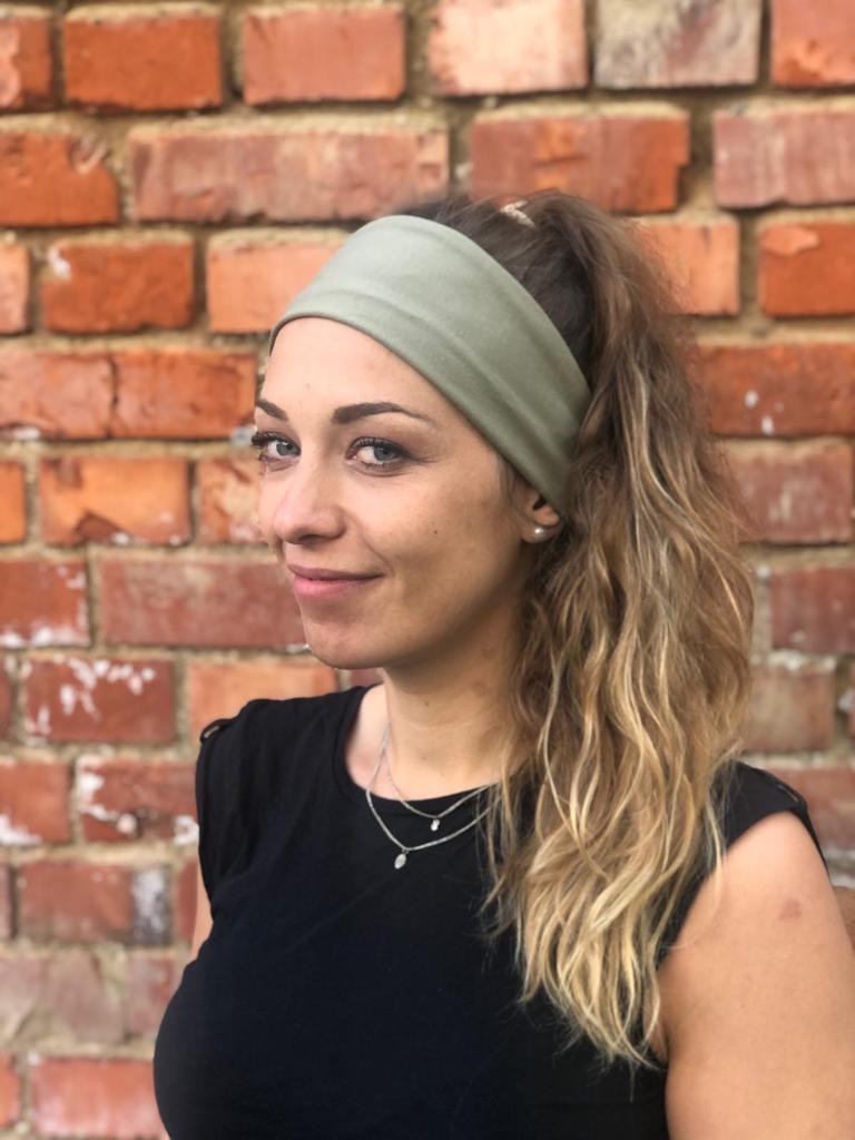 Yoga Haarband Baumwolljersey – flexibel & leicht