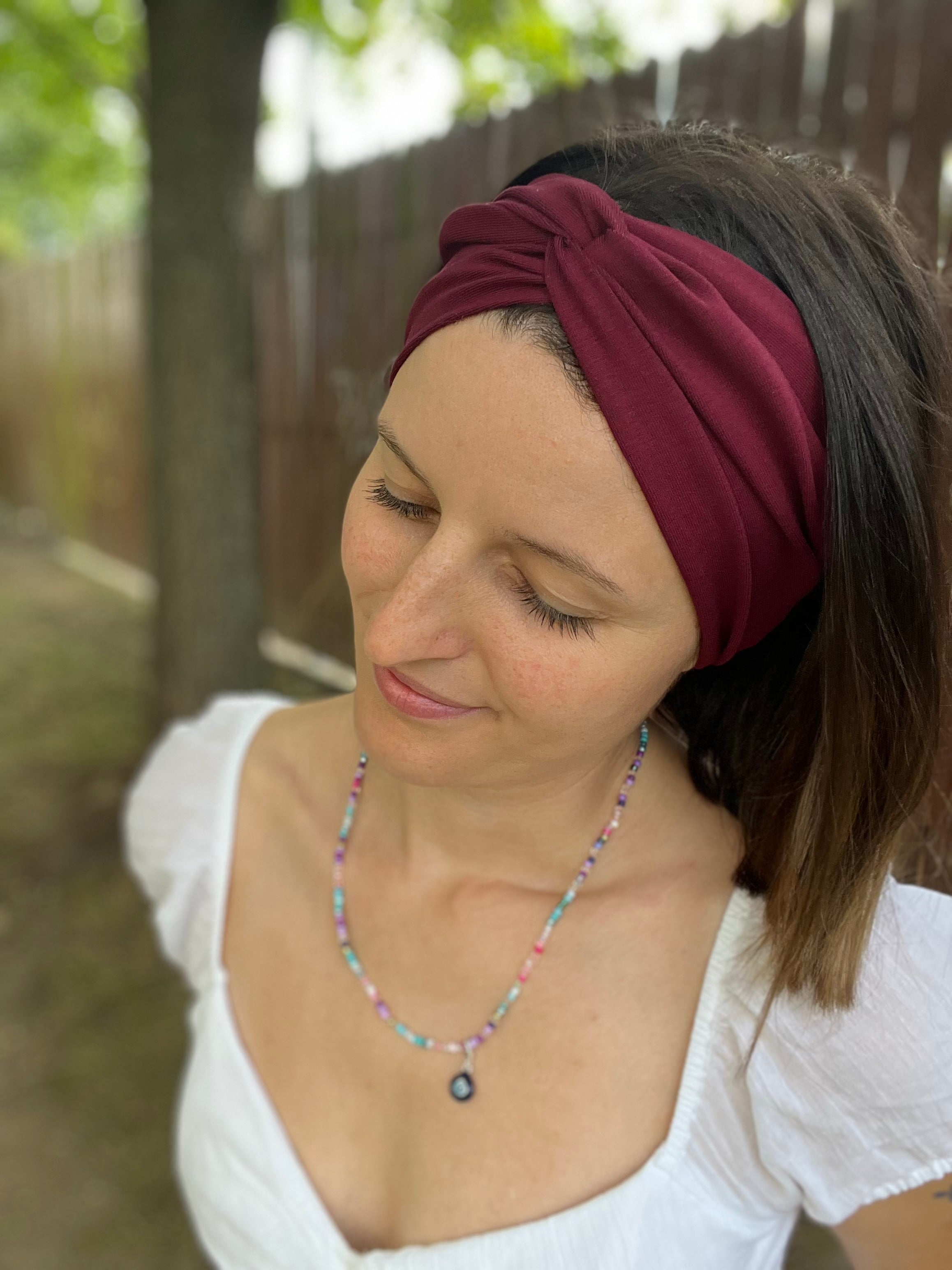 Bandeau Haarband – 16 cm breit, einlagig, nahtlose Seitenkanten