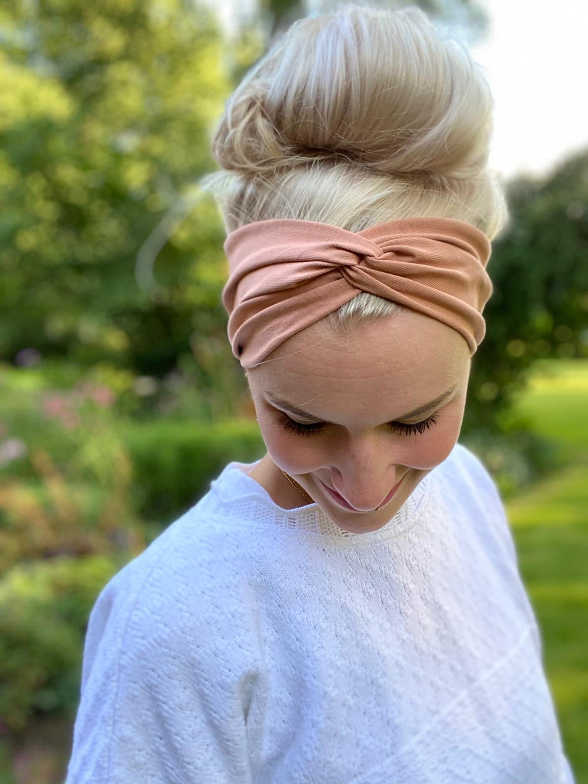 Bandeau Haarband Baumwolljersey – leicht & stylisch