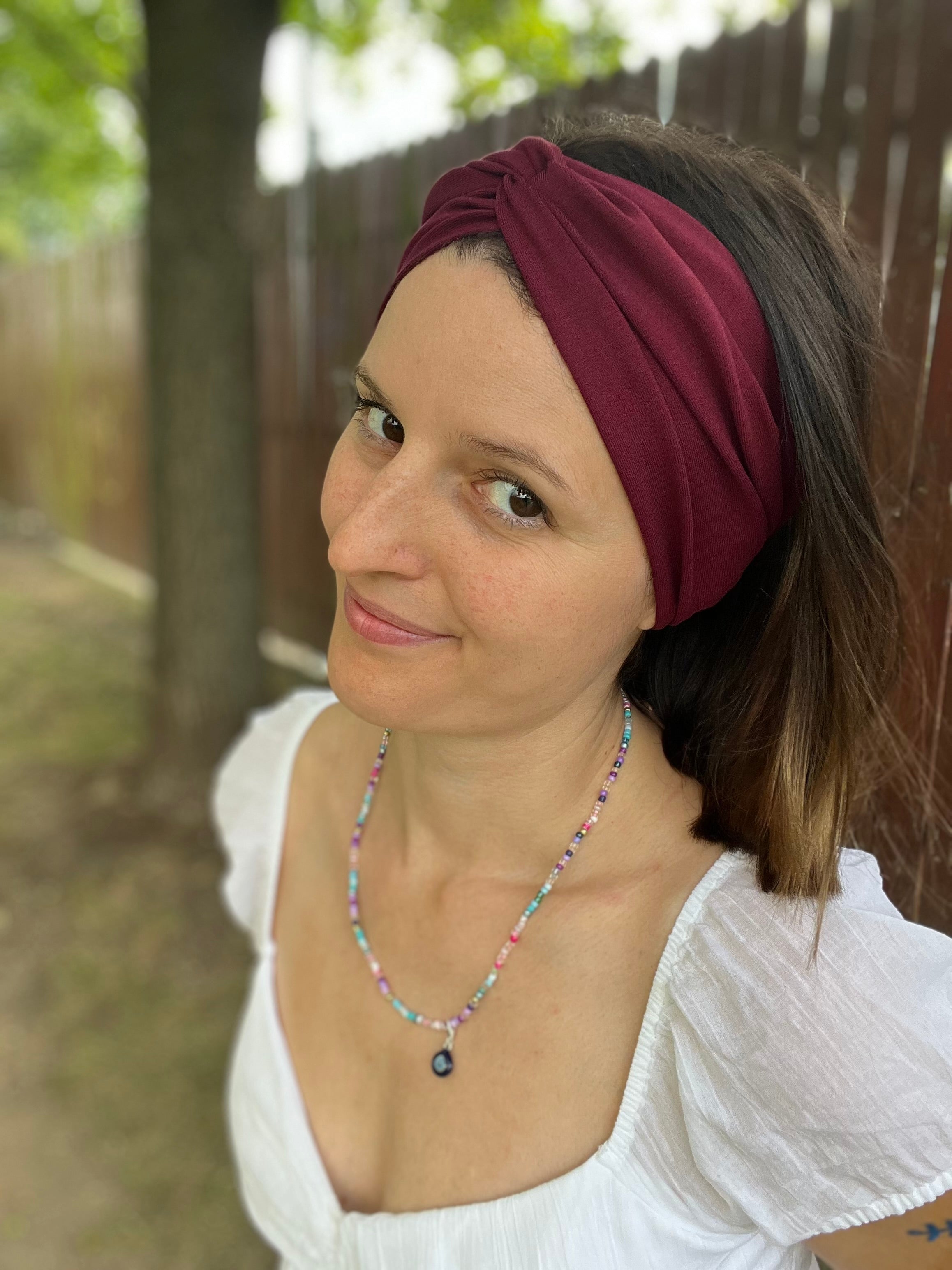 Bandeau Haarband – 16 cm breit, einlagig, nahtlose Seitenkanten