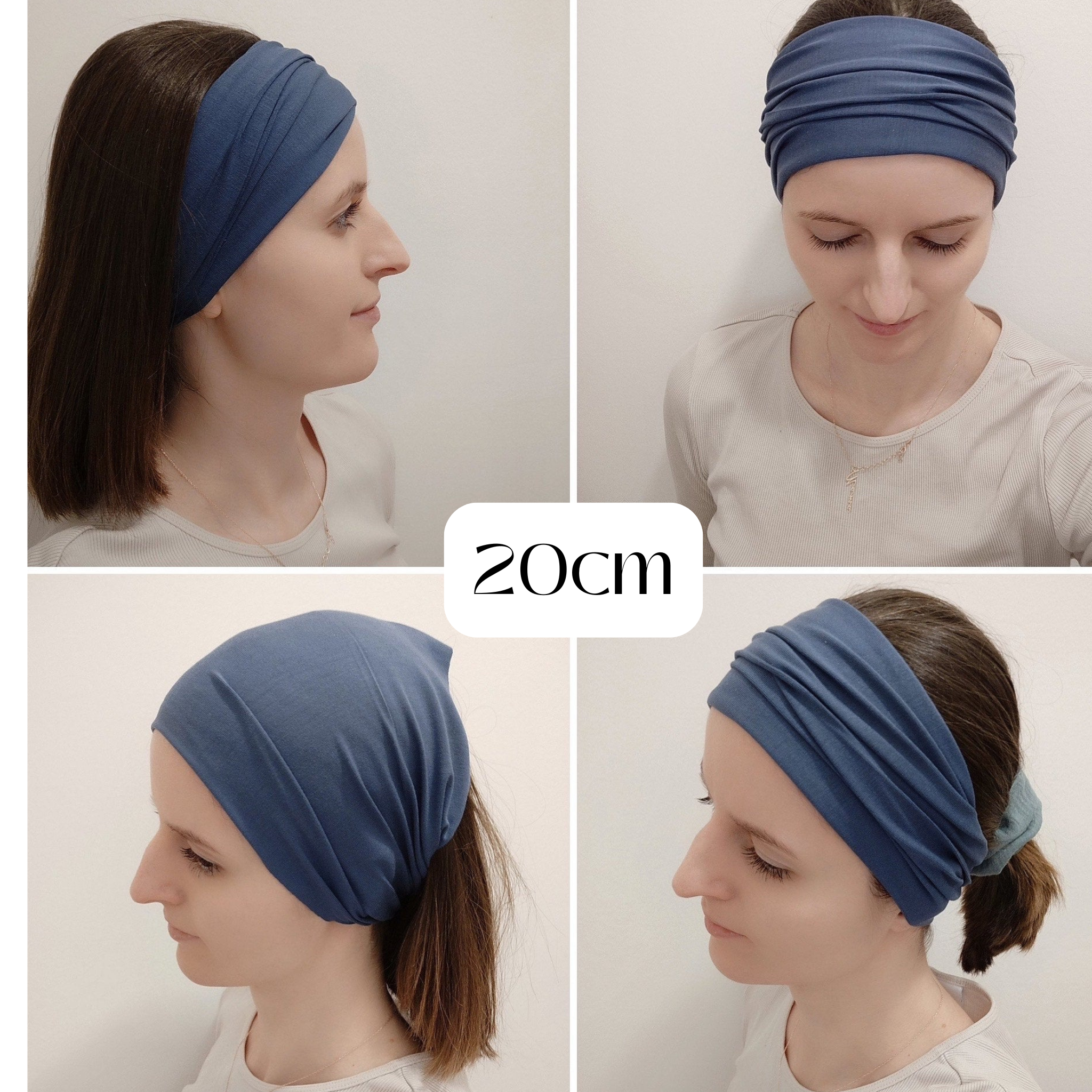 Bambus Yoga Haarband in 3 Breiten