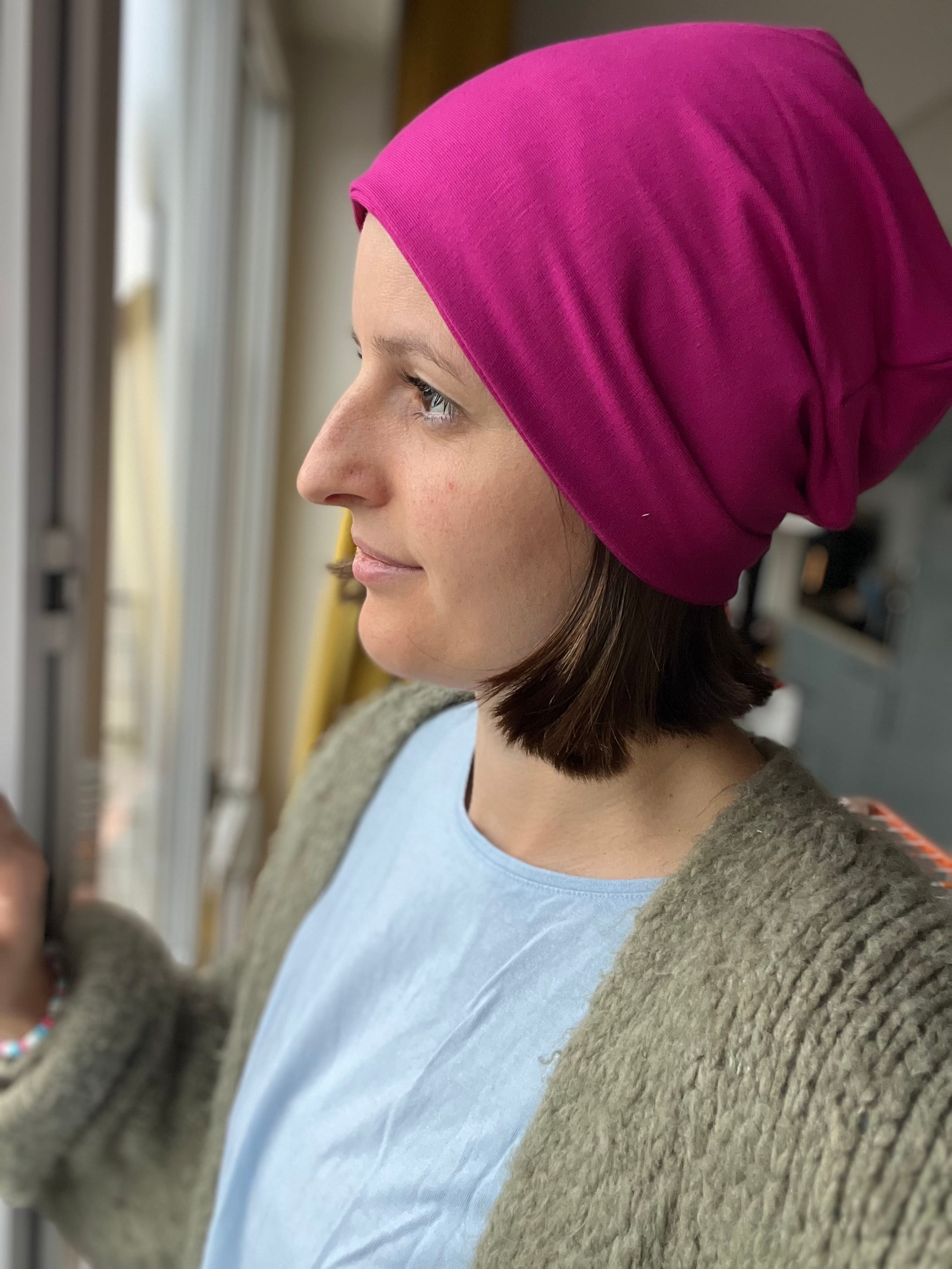 Bambus Mütze – doppellagig & komfortabel, Chemo geeignet