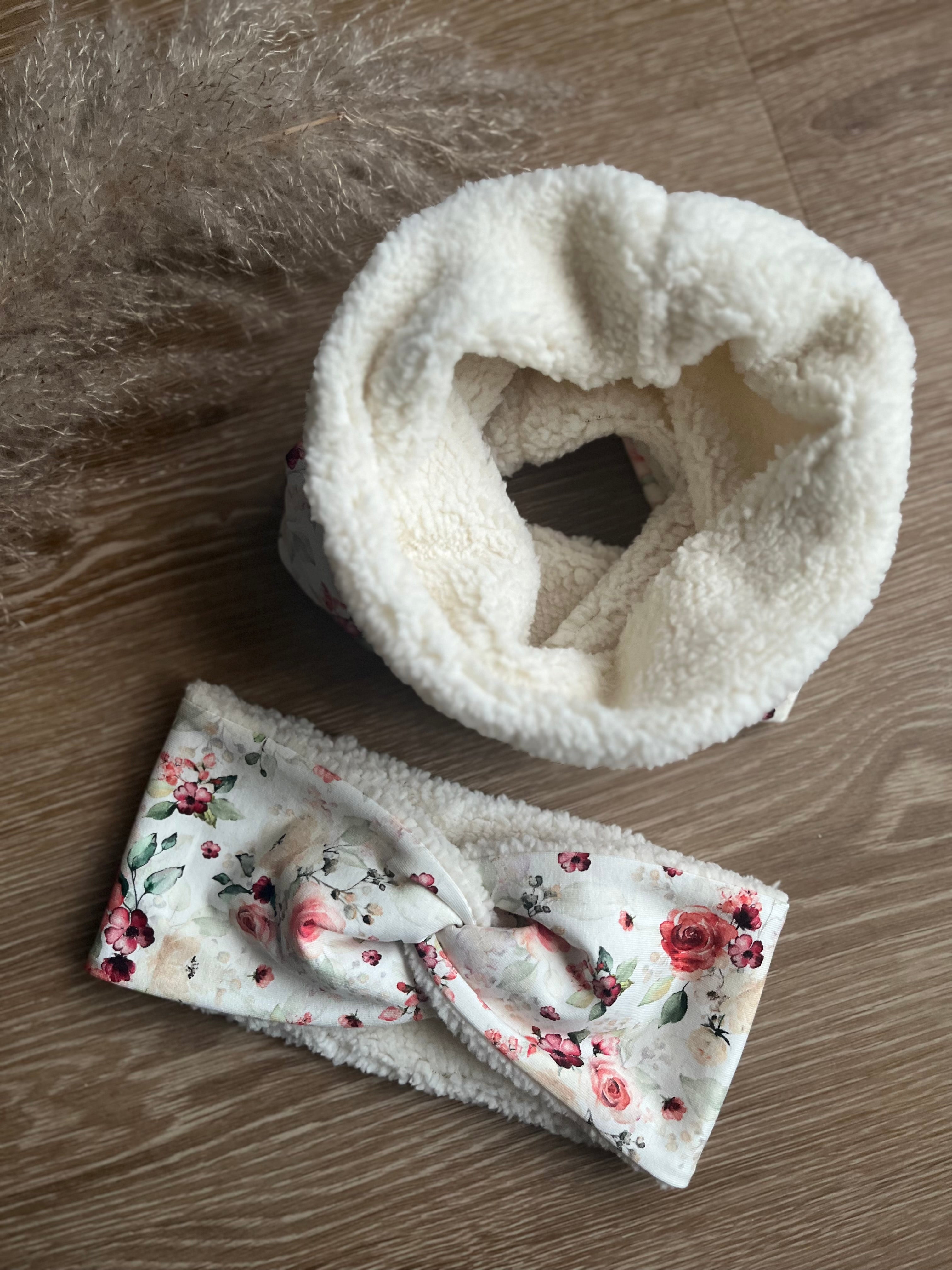 Set Bandeau Stirnband & Loopschal – komfortabel & gefüttert