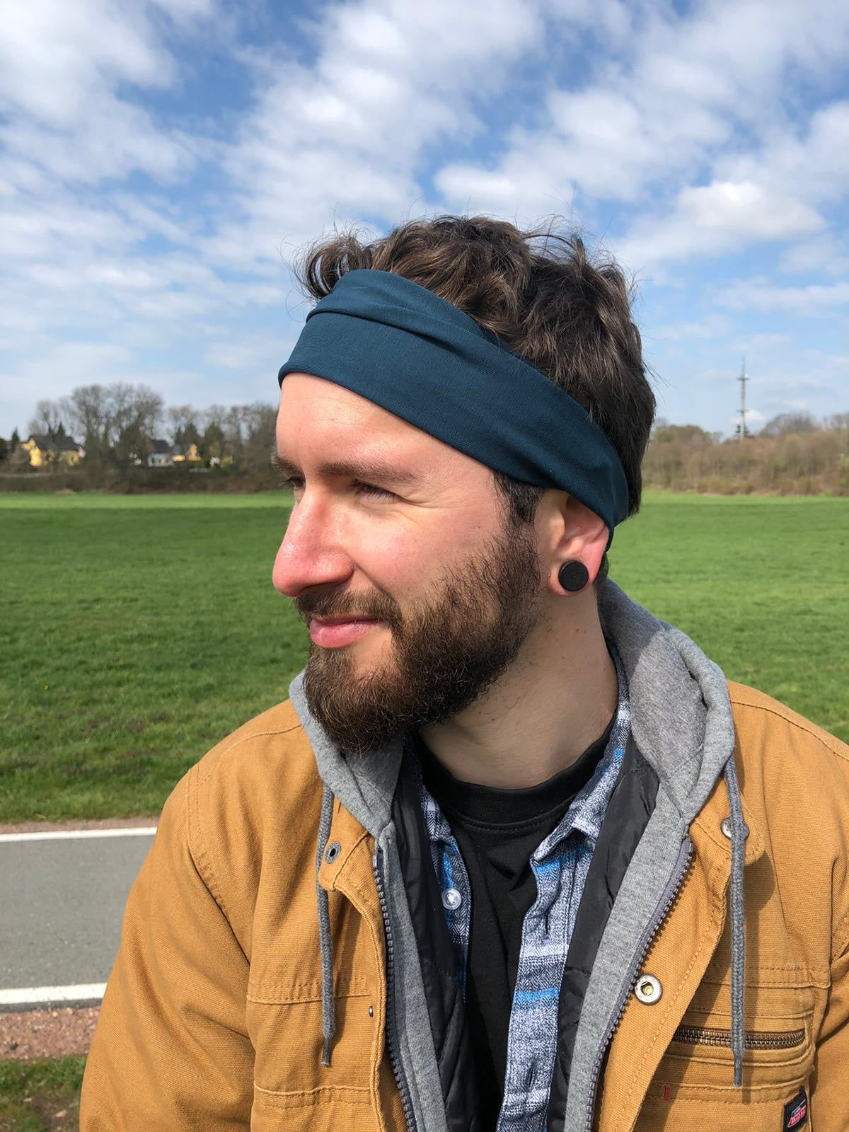 Yoga Haarband Baumwolljersey – flexibel & leicht