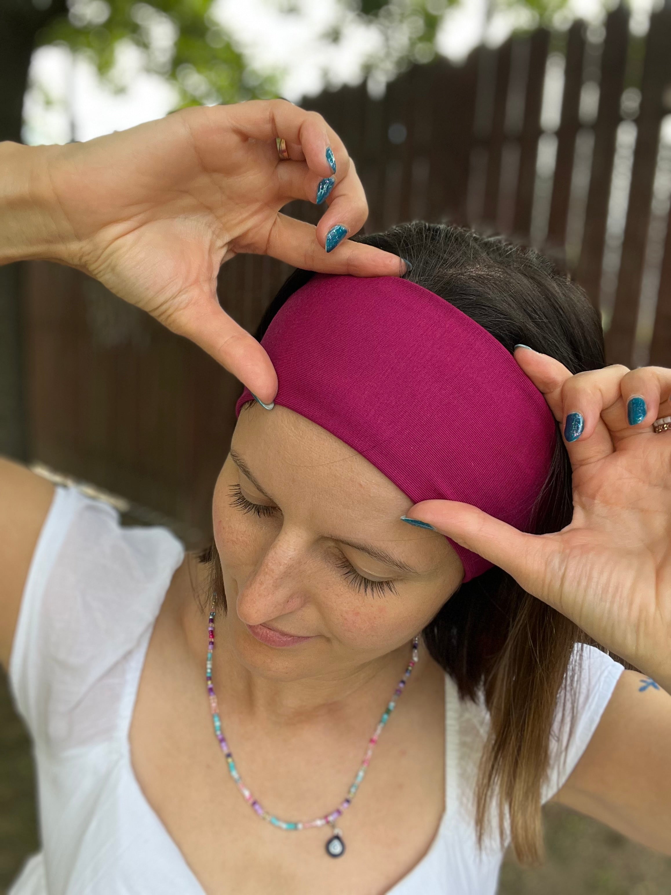 Bambus Yoga Haarband in 9cm – bequem & flexibel