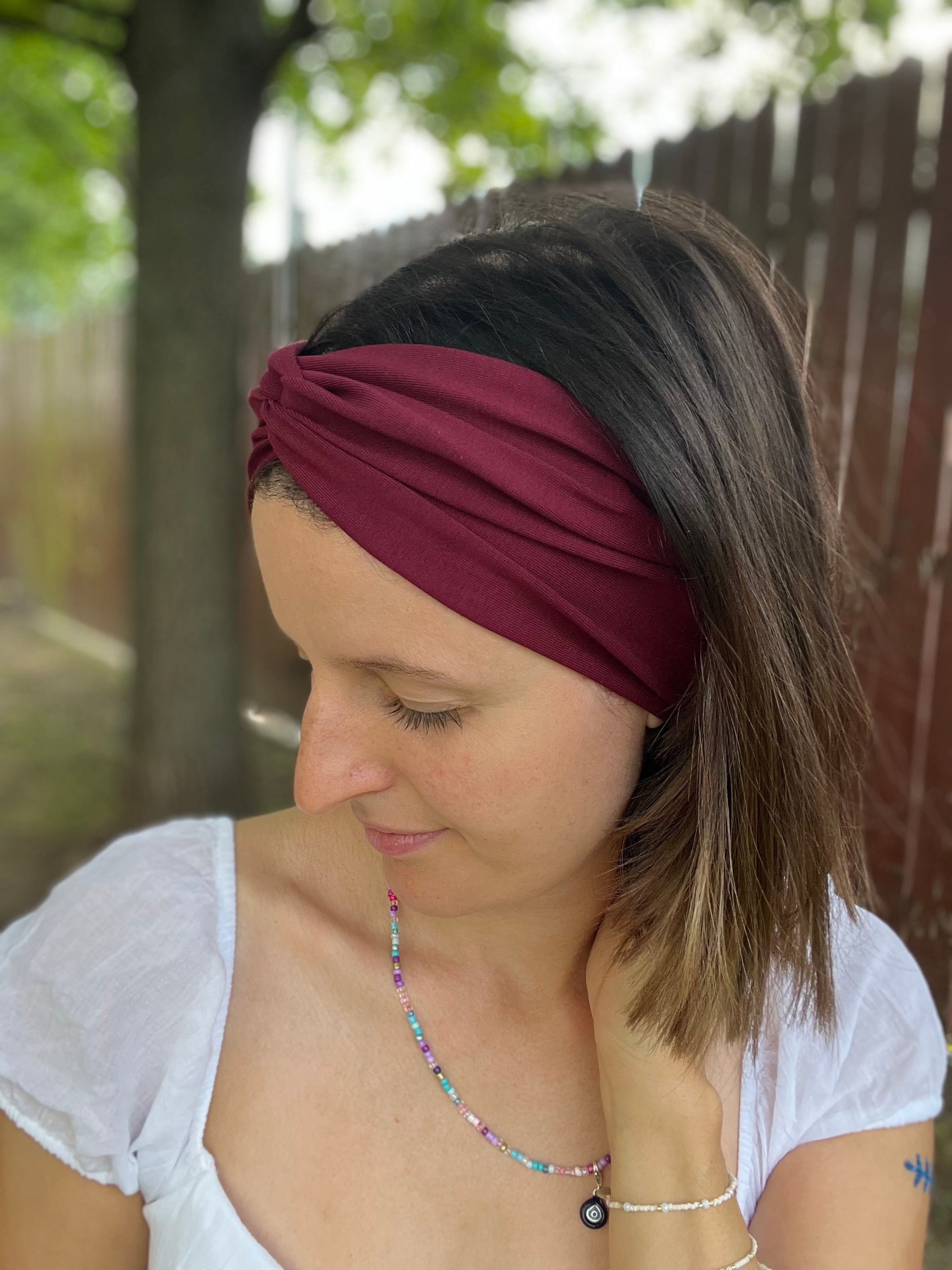 Bandeau Haarband – 16 cm breit, einlagig, nahtlose Seitenkanten