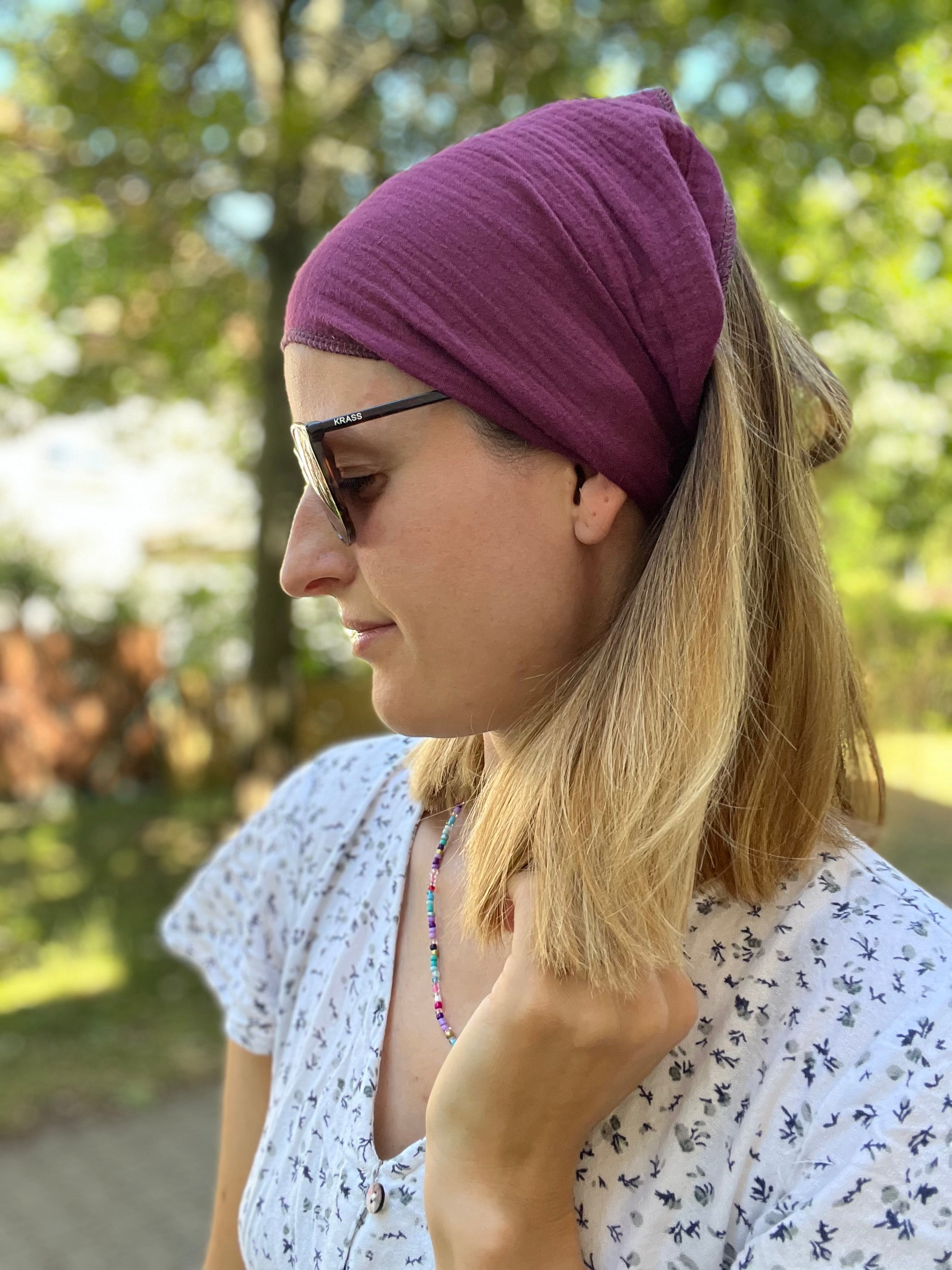 Cuty Musselin Kopftuch Bandana – angenehm & flexibel