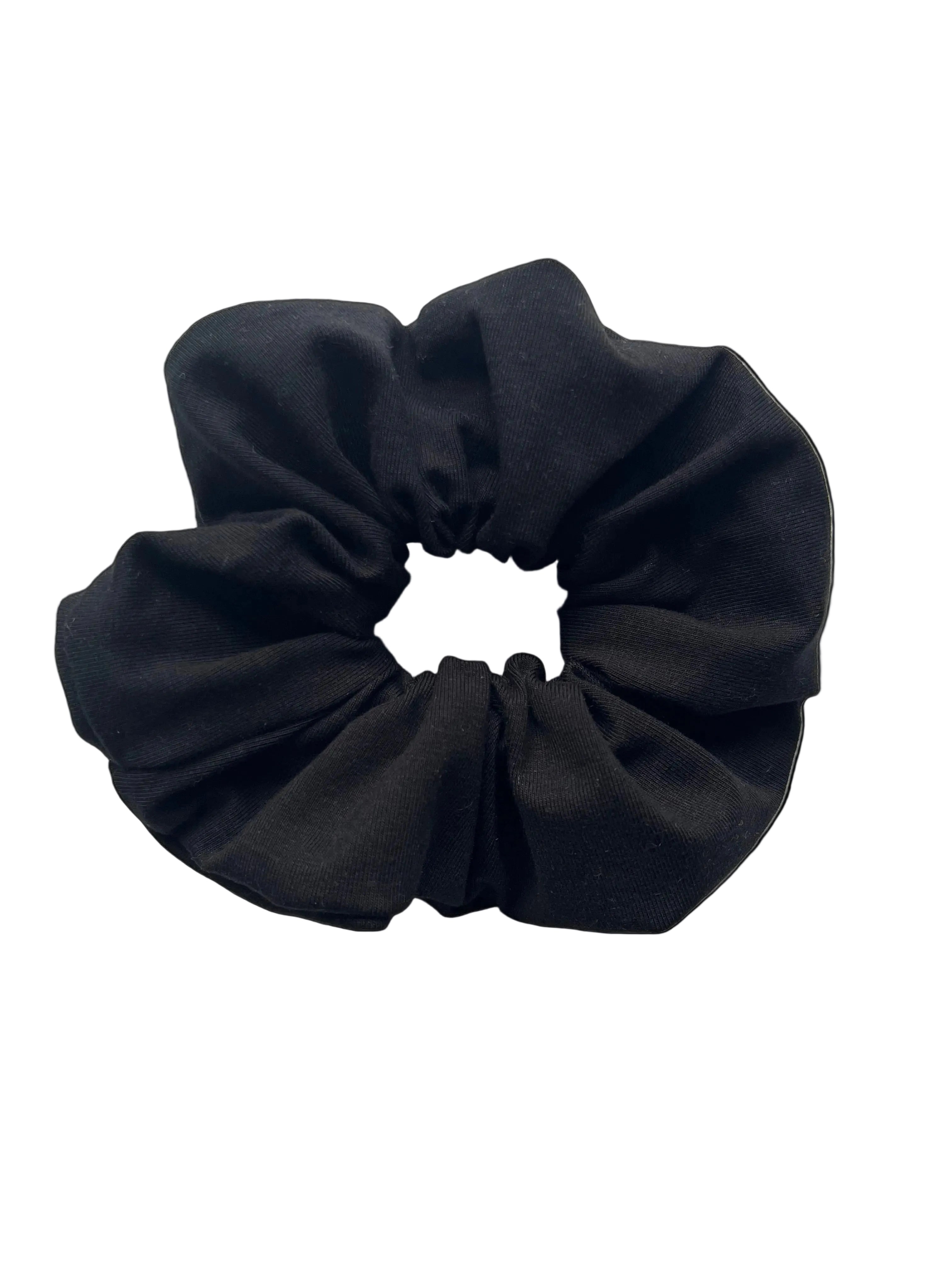 Scrunchie Jersey Schwarz – weich & stylisch