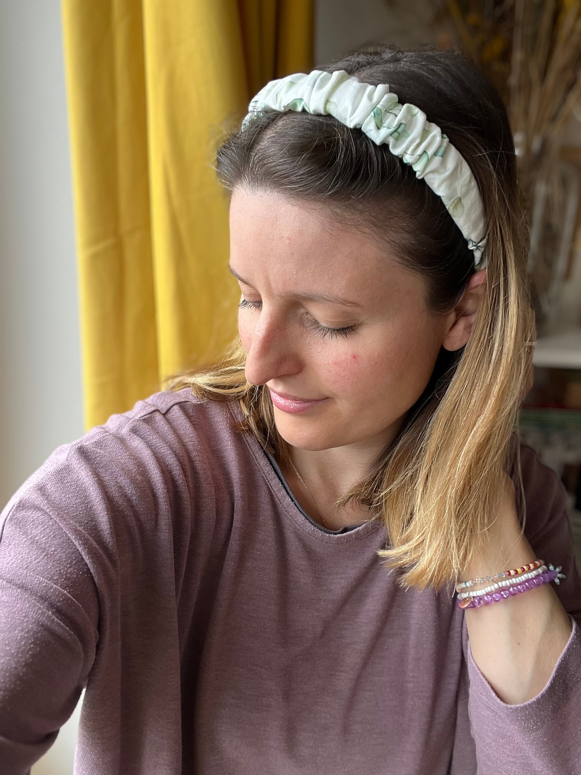 Haarreifen gerafft Schmal – bequem & flexibel