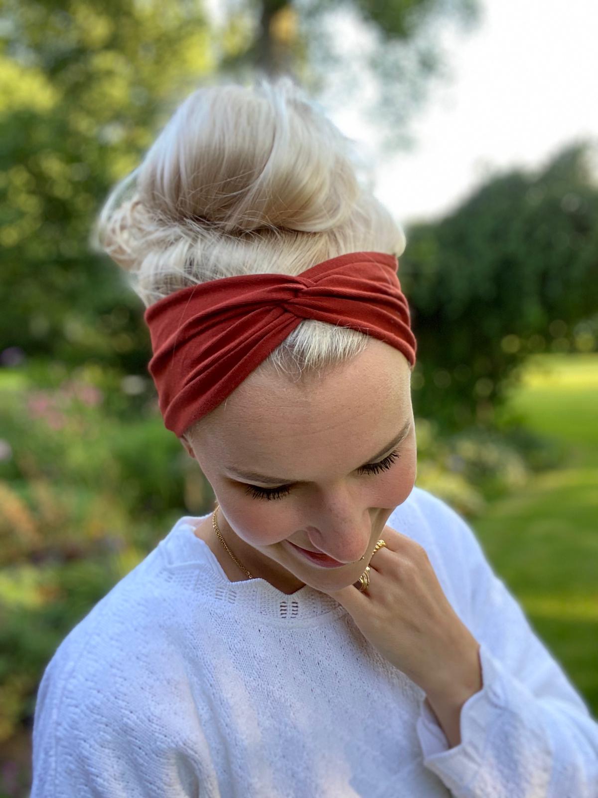 Bandeau Haarband Baumwolljersey – leicht & stylisch
