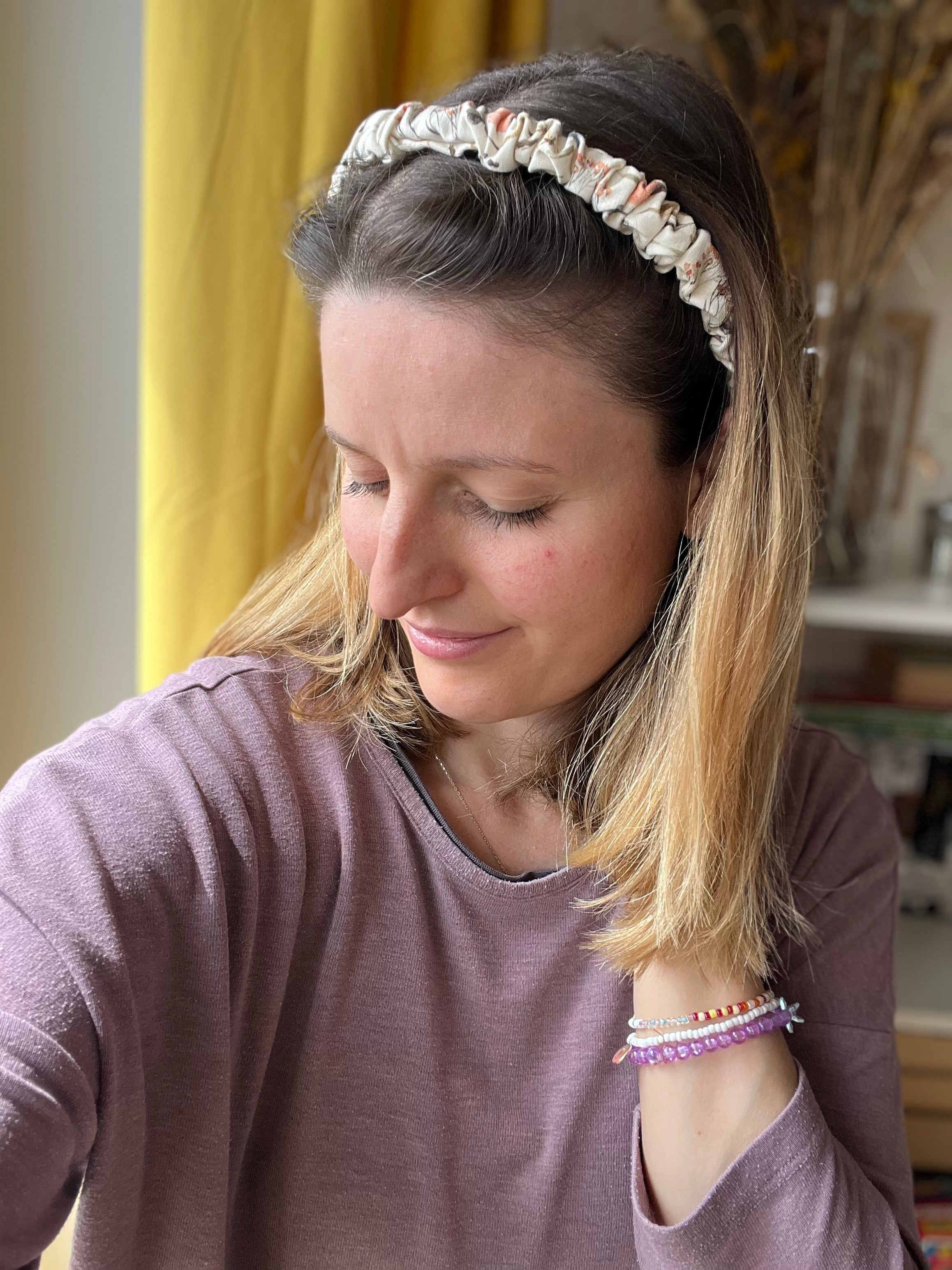 Haarreifen gerafft Mini – leicht & praktisch