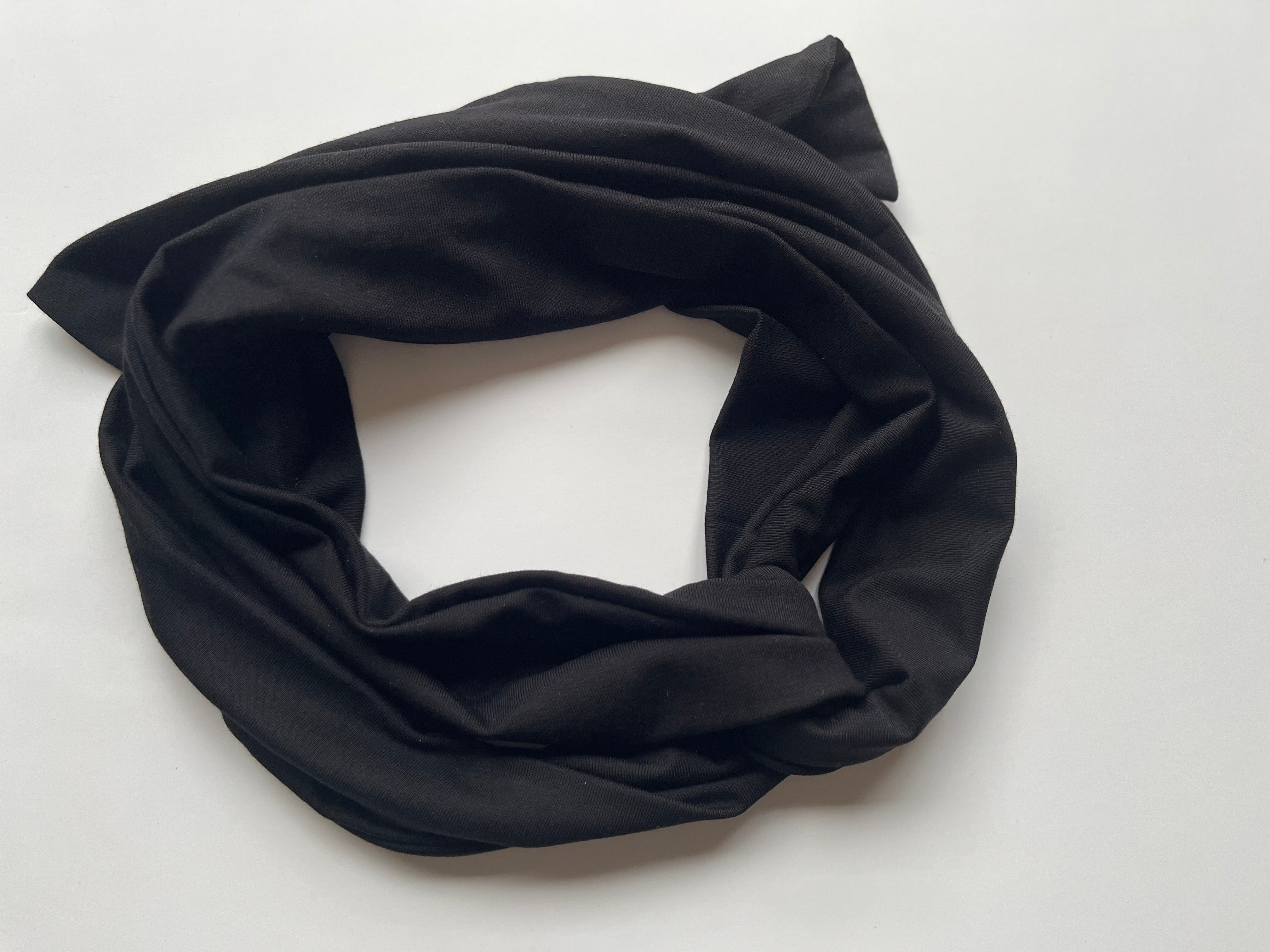 BAMBUS Bindehaarband in schwarz