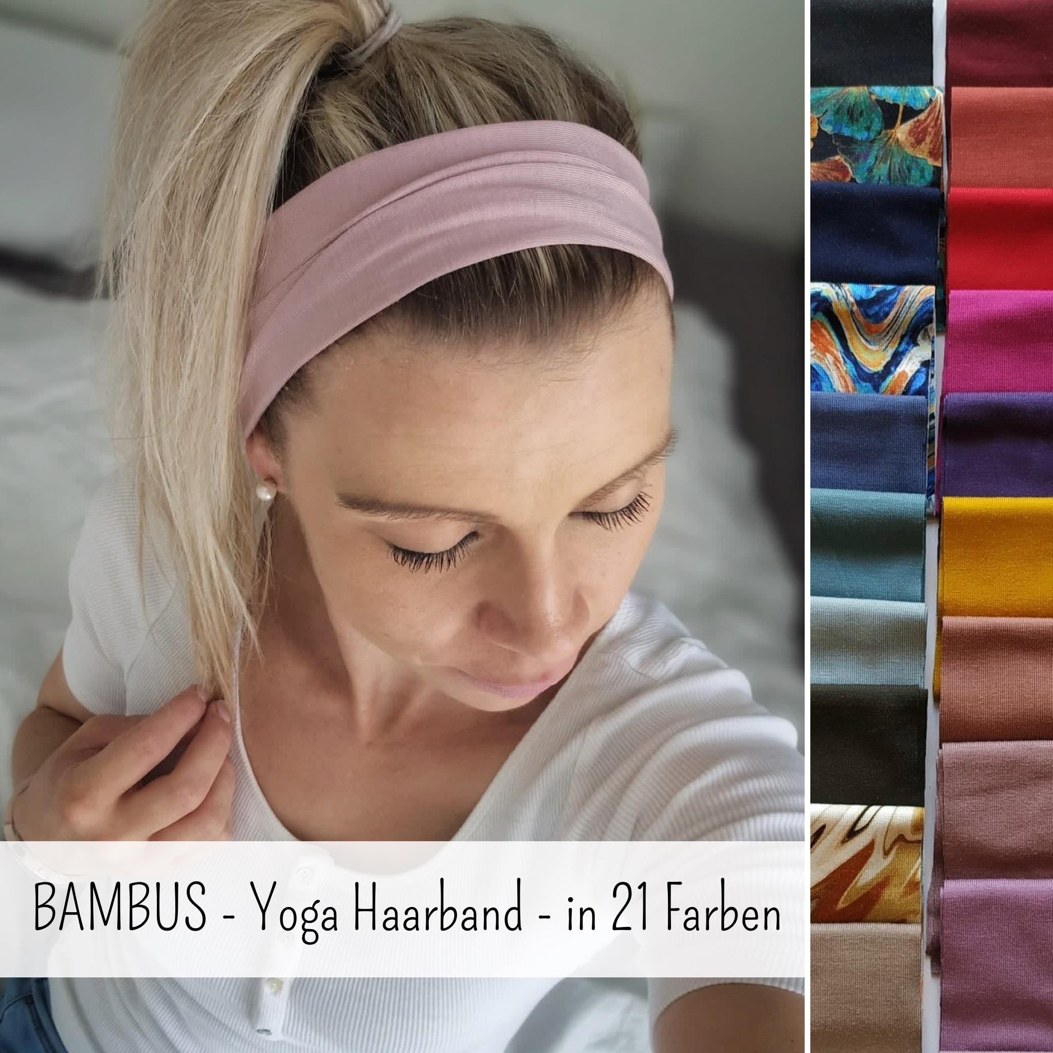 Bambus Yoga Haarband in 12cm