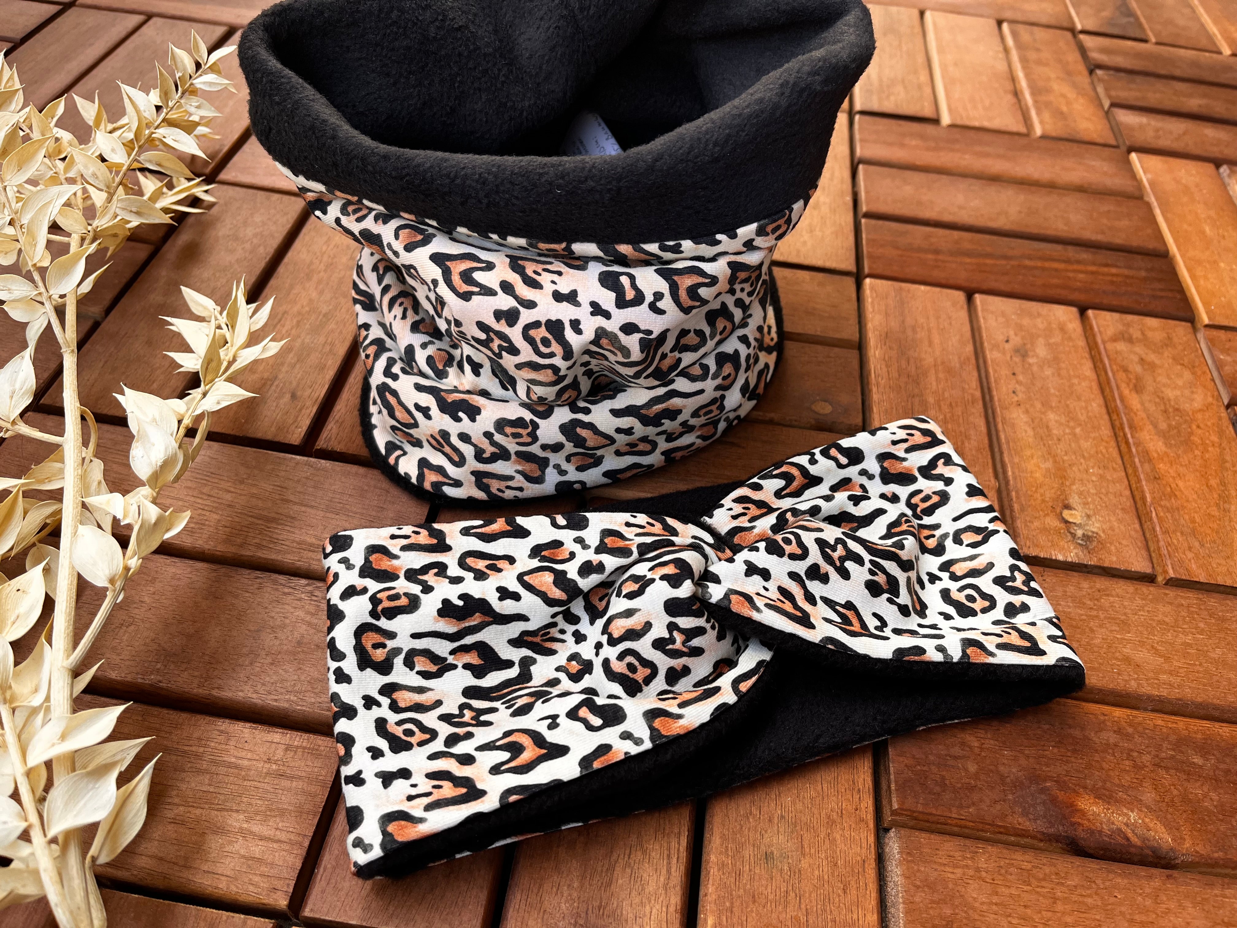 Set Bandeau Stirnband & Loopschal – komfortabel & gefüttert