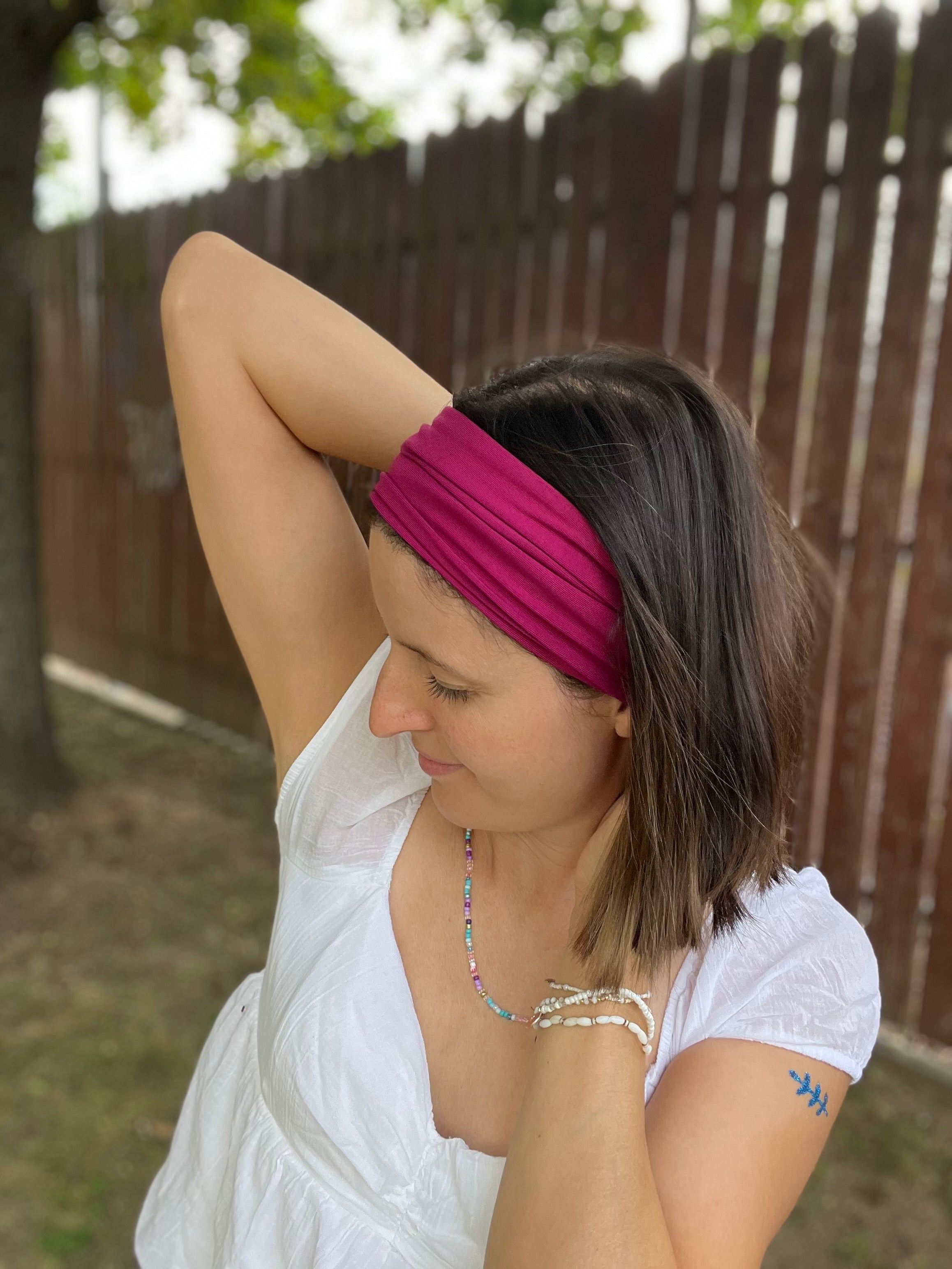 Neu-> Bambus Yoga Haarband in 9cm & 16cm