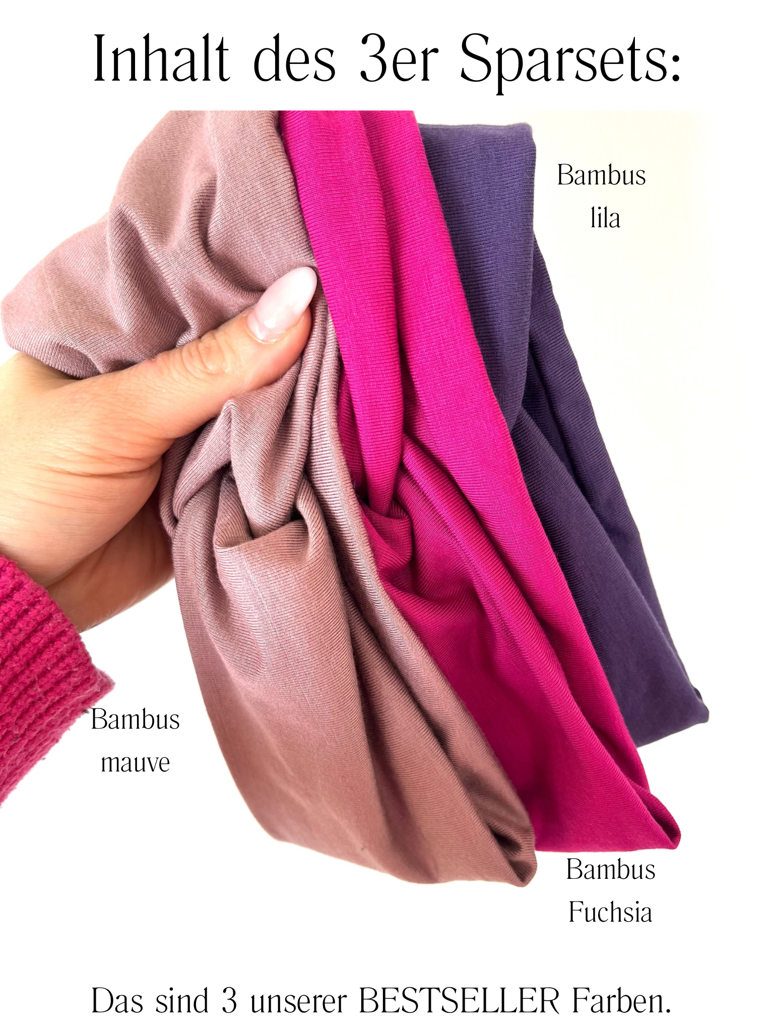 SPARSET: 3 BAMBUS BANDEAU HaarbÀnder