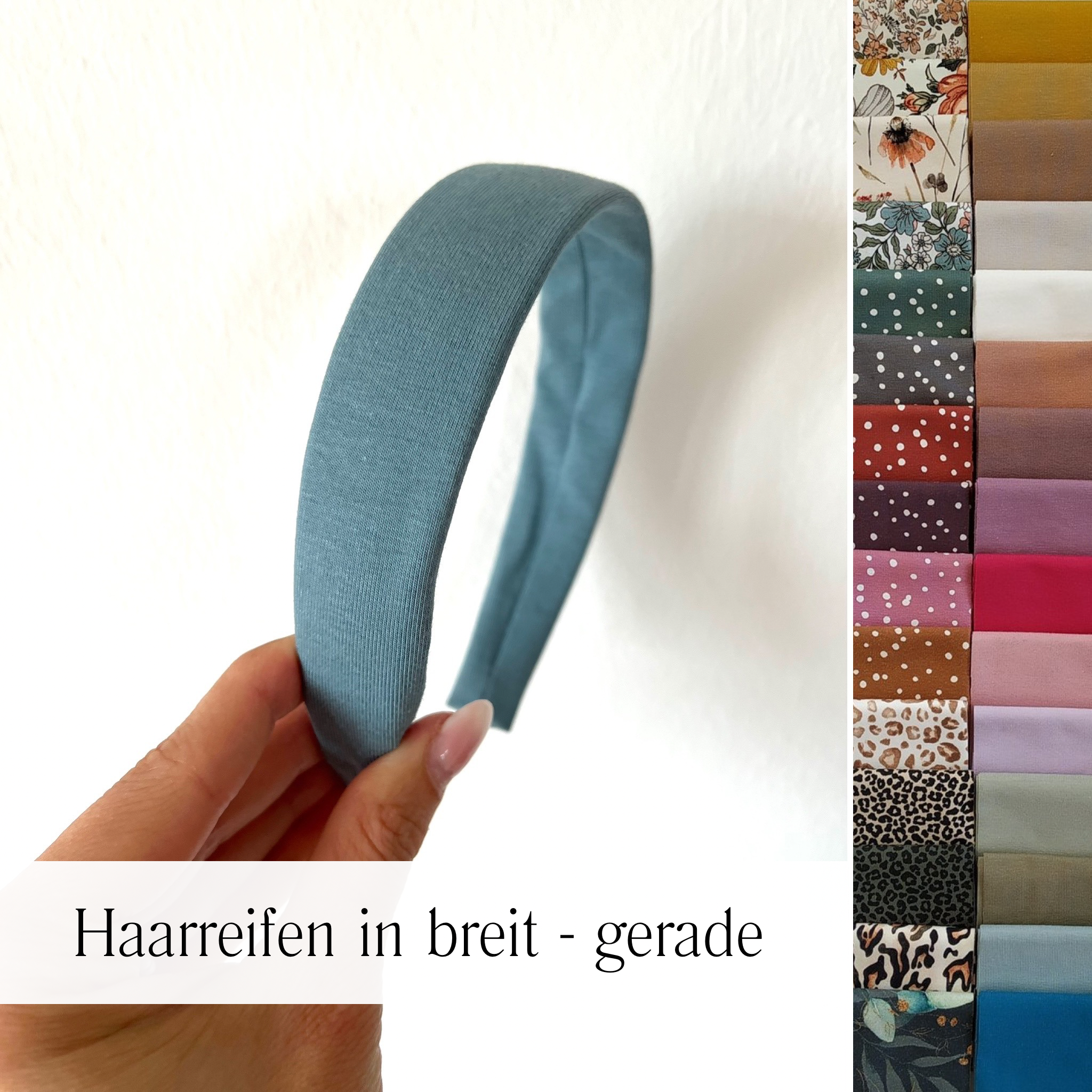 Haarreifen gerade - breit