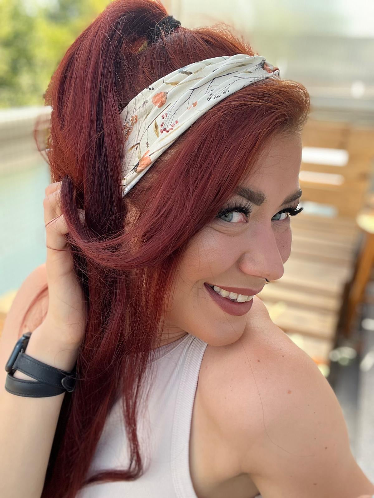 Bandeau Haarband Baumwolljersey – leicht & stylisch
