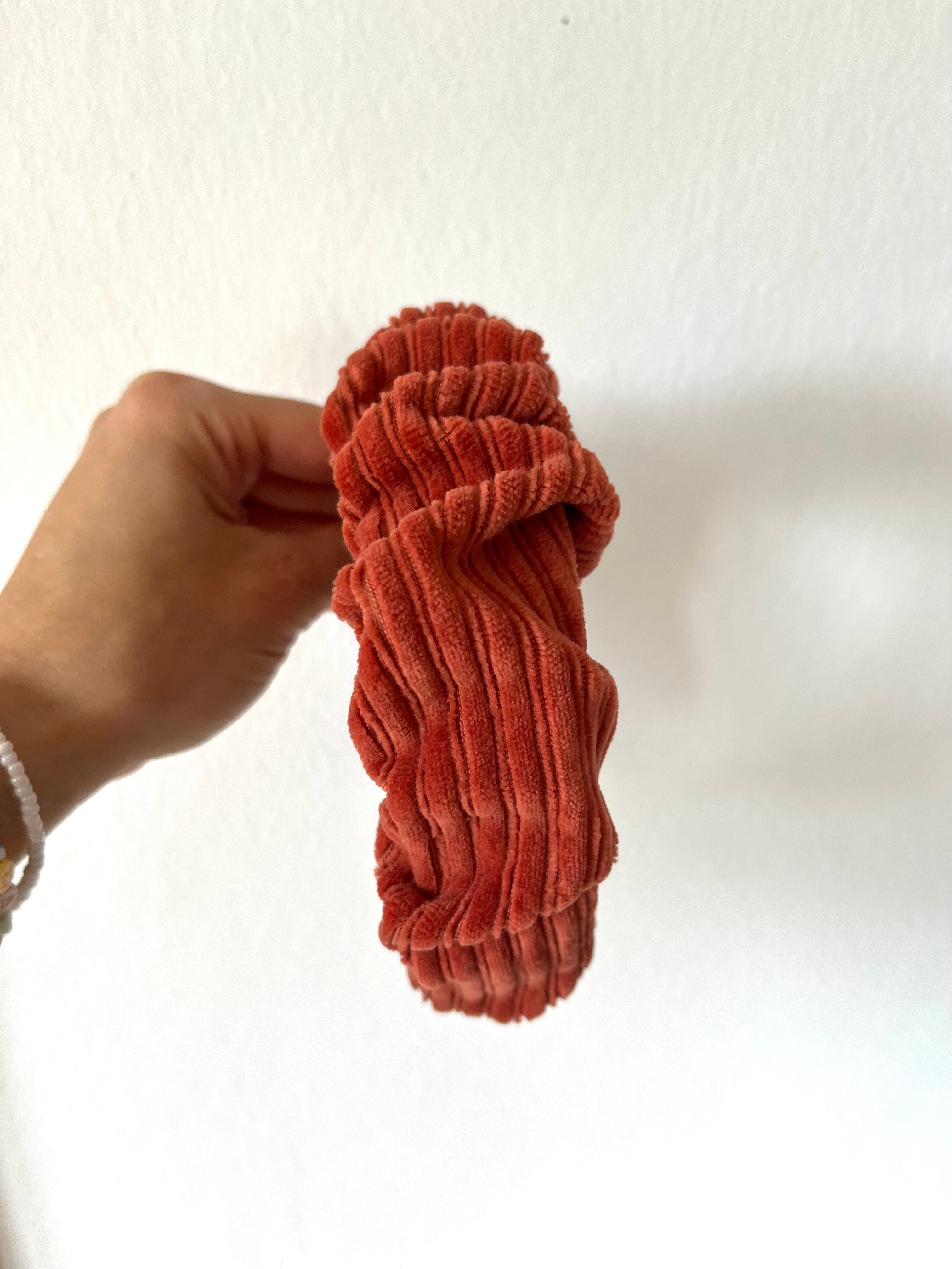 Cord Haarreifen gerrafft in Terra