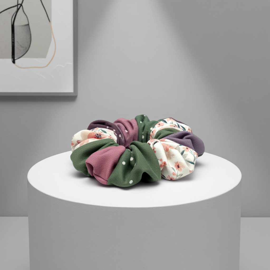 Signatur Scrunchie „Farbe 1“ weich & stylisch