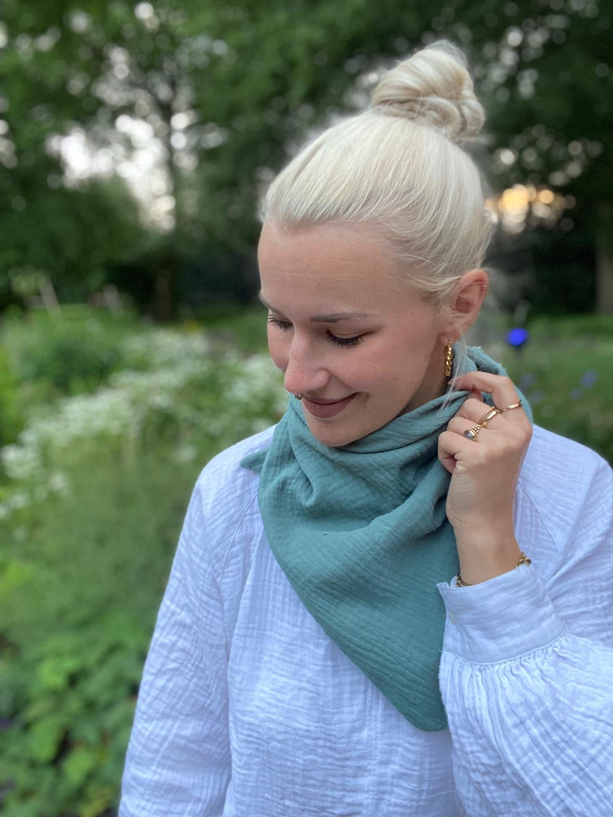 Musselin Halstuch XXL – stylisch & komfortabel