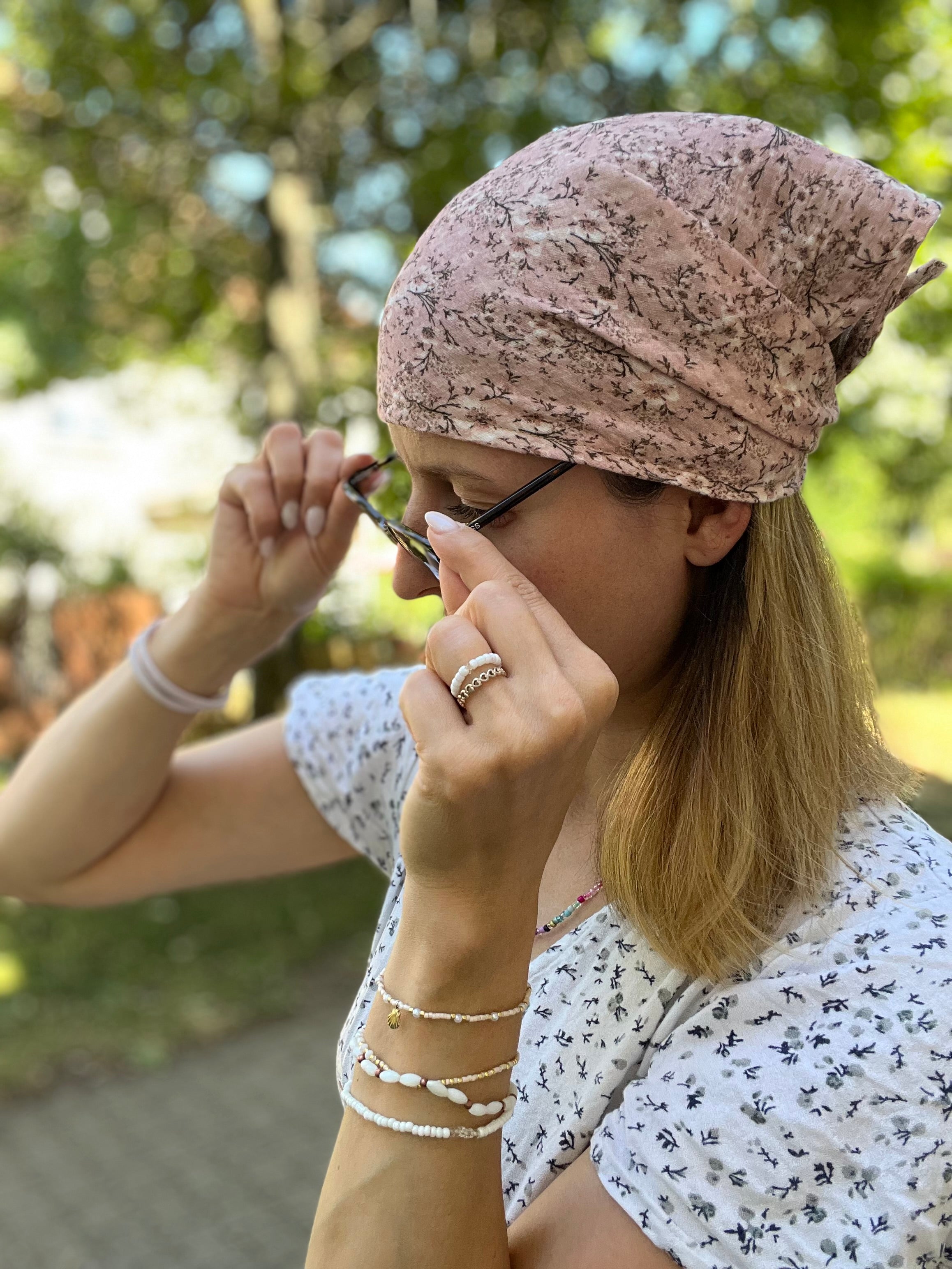 Musselin Kopftuch Lotta zum Binden – leicht & stylisch