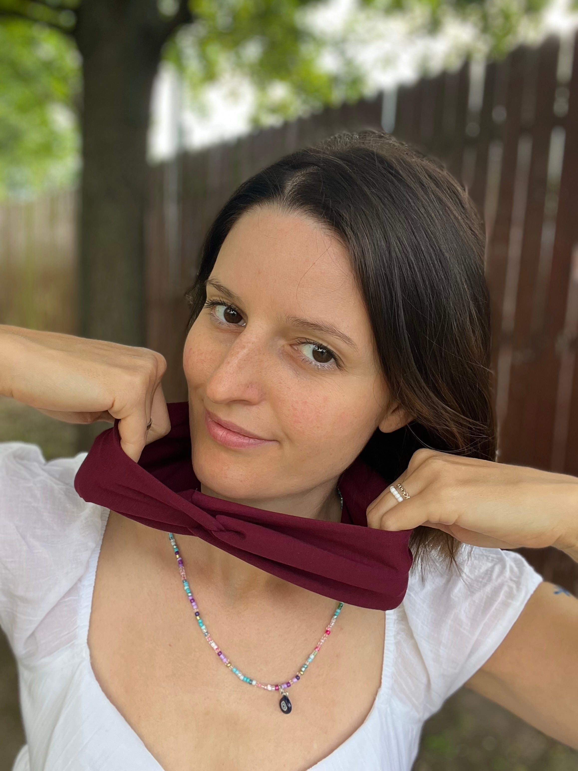 Bandeau Haarband – 16 cm breit, einlagig, nahtlose Seitenkanten