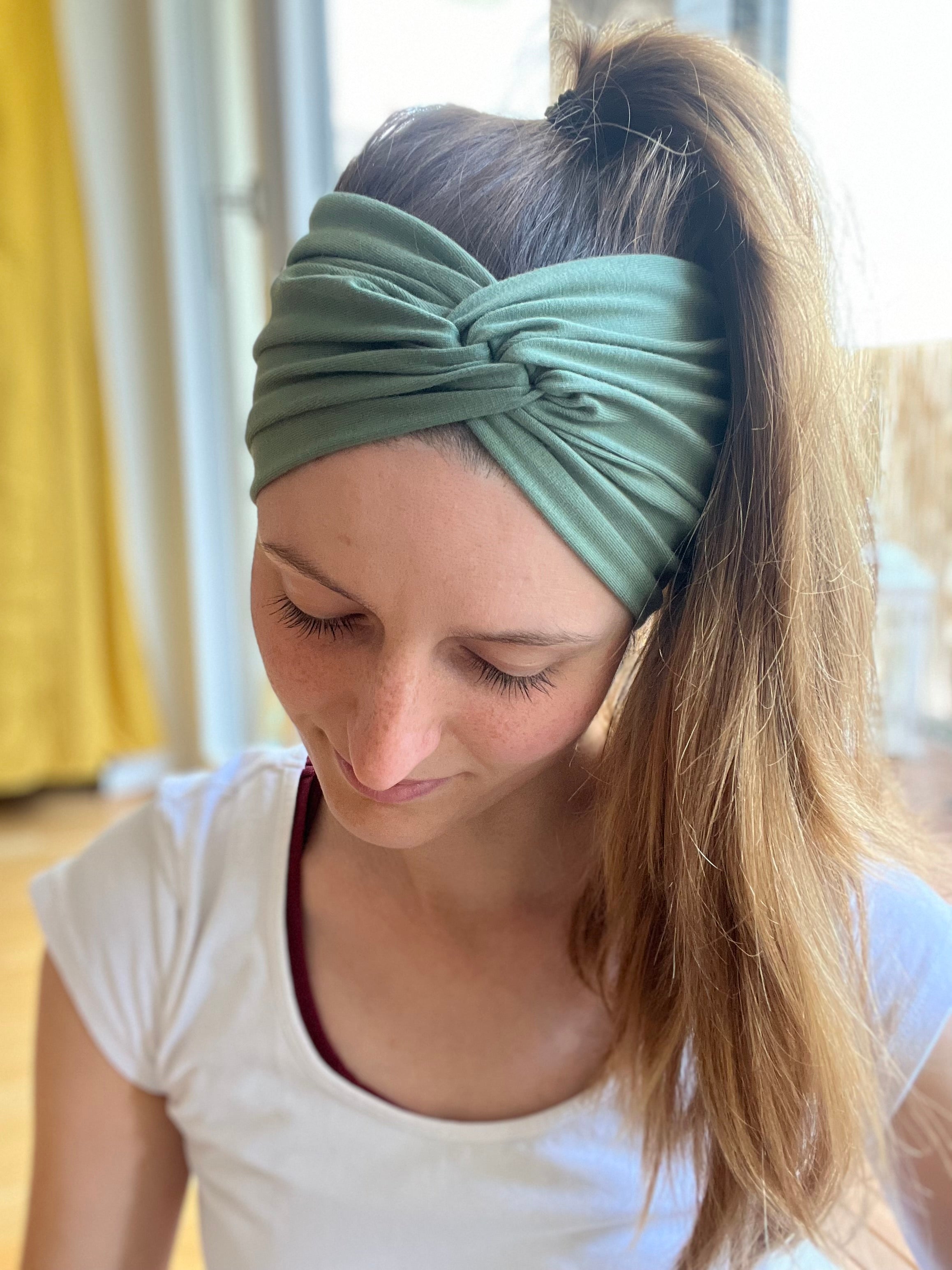 Bandeau Haarband Baumwolljersey – leicht & stylisch