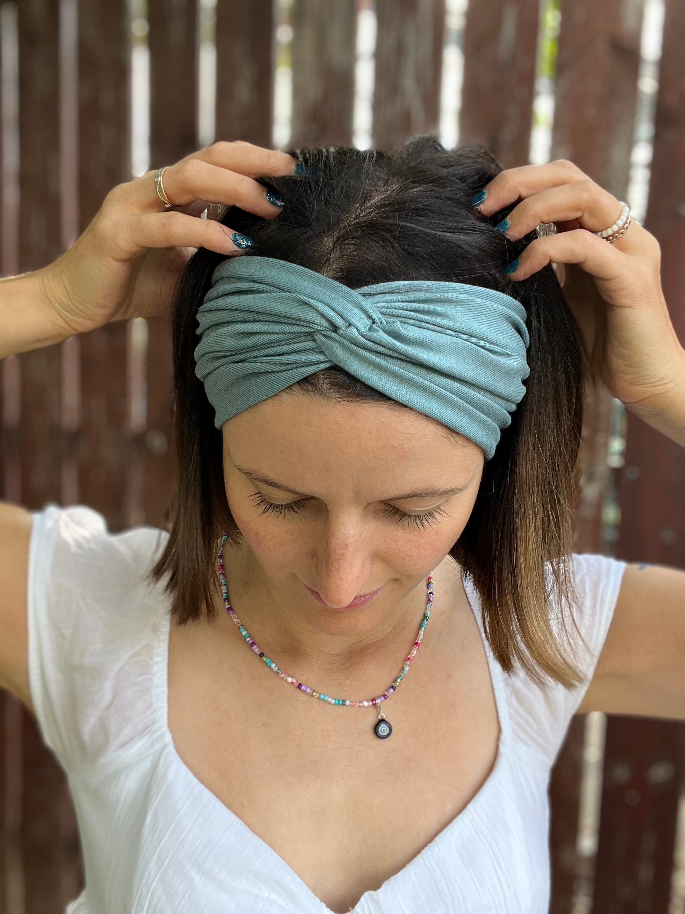 Neu-> Bambus Bandeau Haarband in 20cm