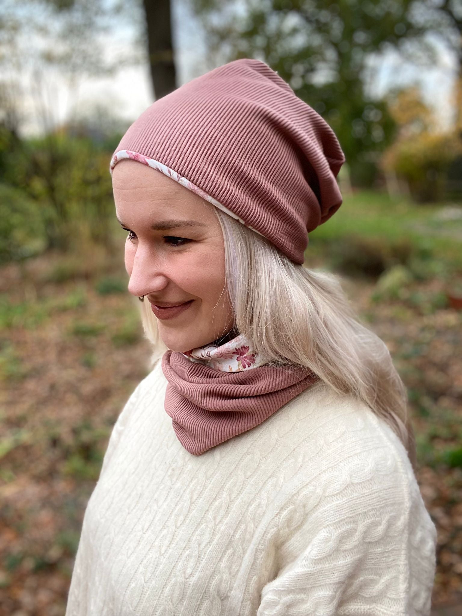 Wendemütze, Loop & Haarband