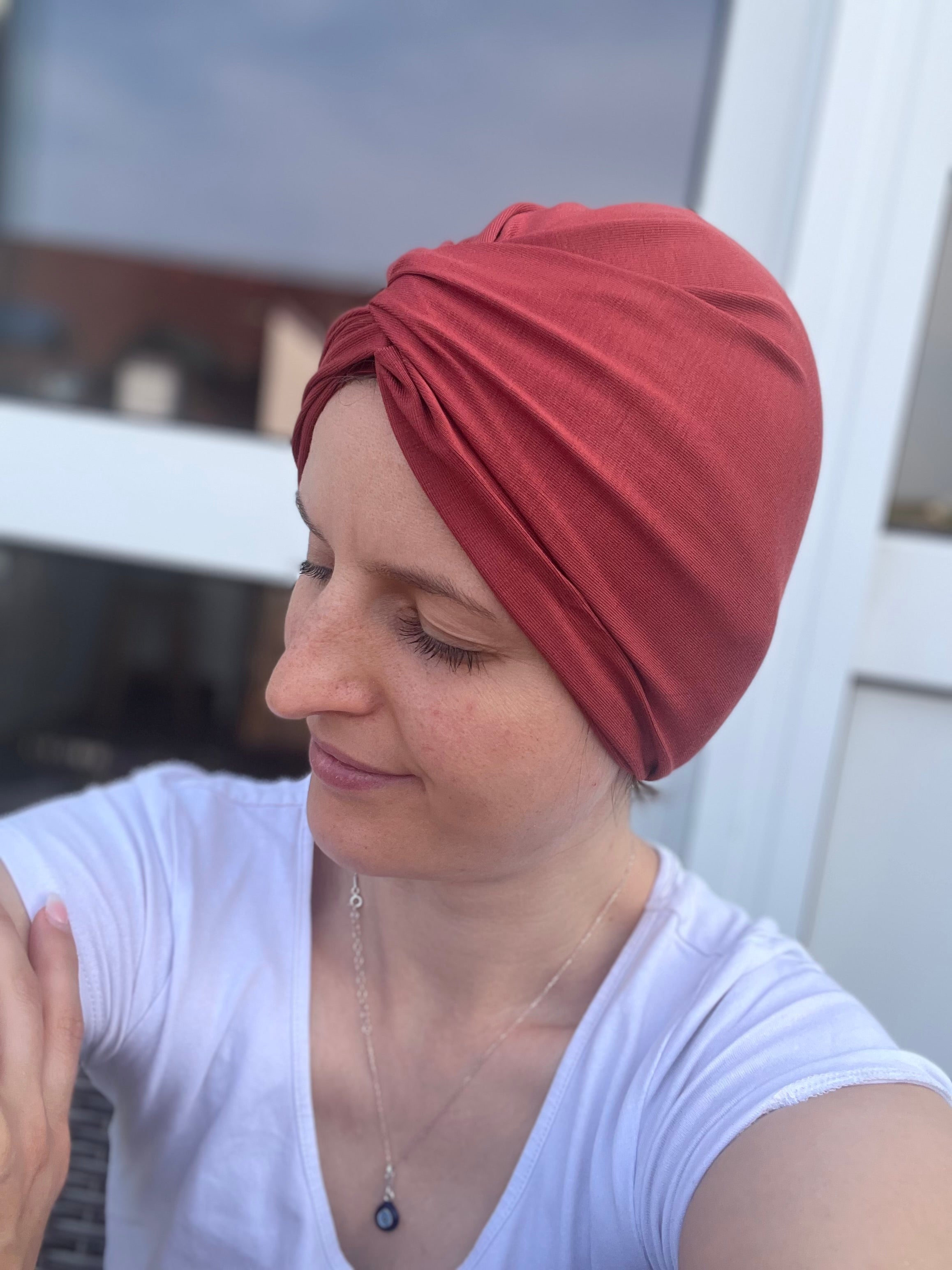 Bambus Twist & Knoten Turban Mütze