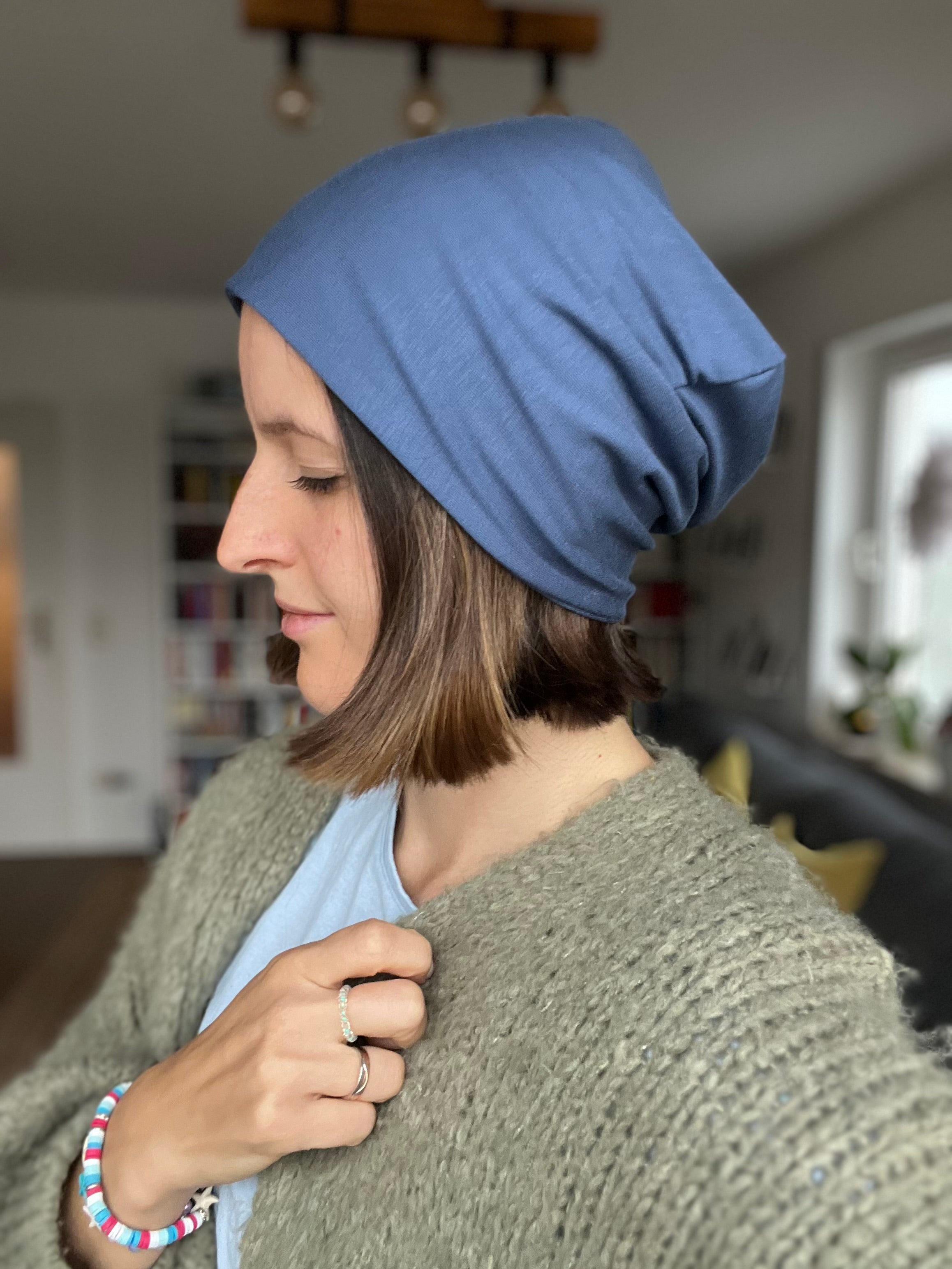Bambus Mütze – doppellagig & komfortabel, Chemo geeignet