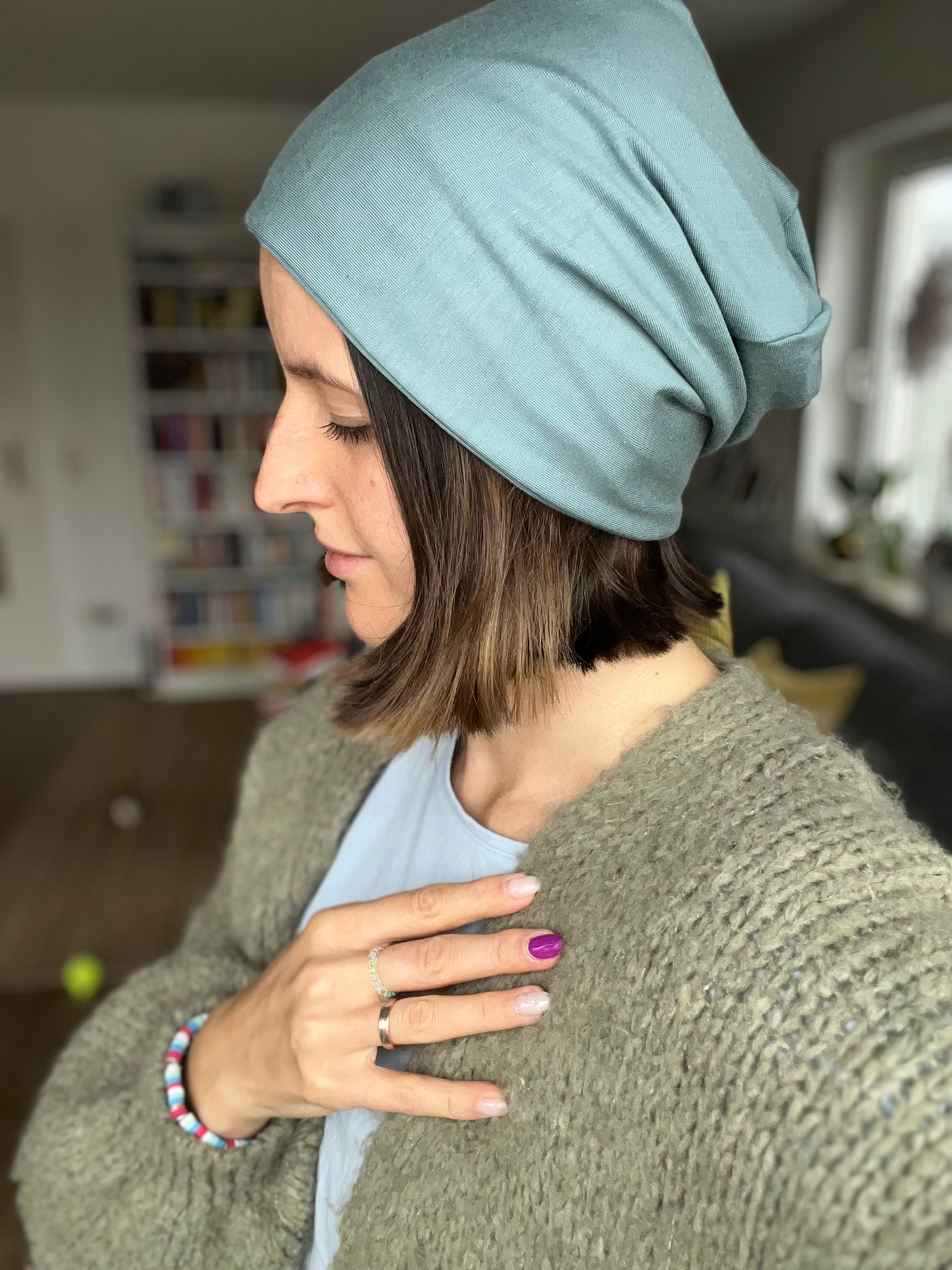 Bambus Mütze – doppellagig & komfortabel, Chemo geeignet