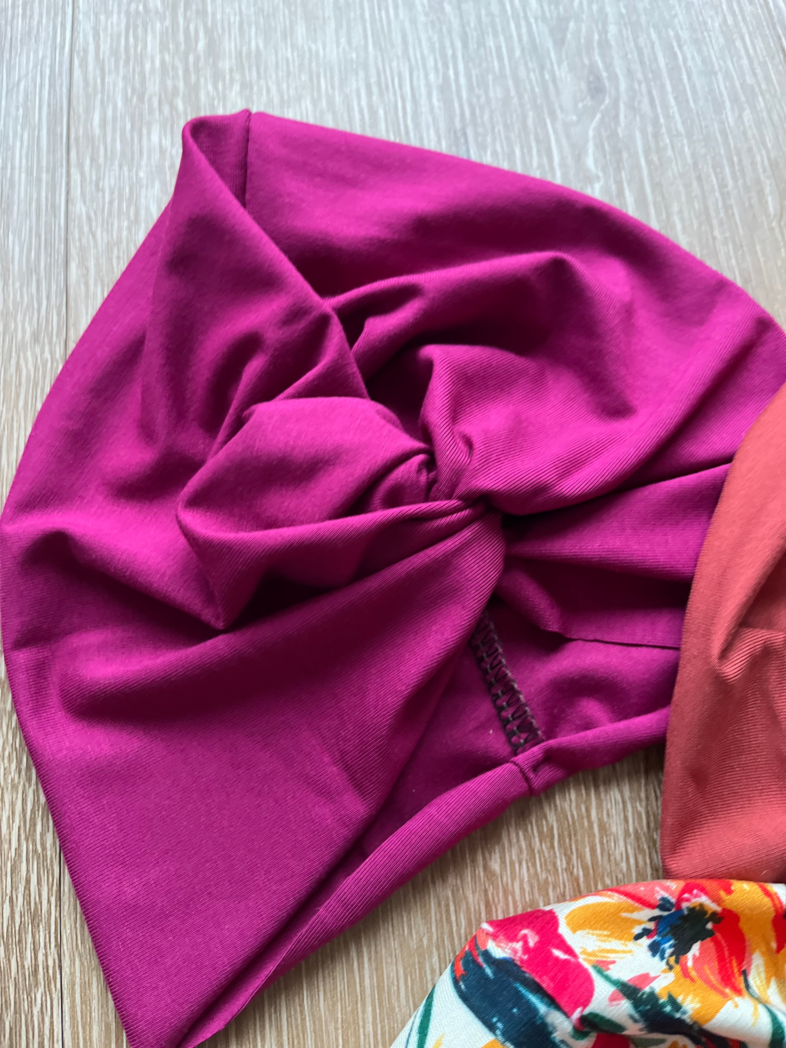 Bambus Knoten Turban Mütze