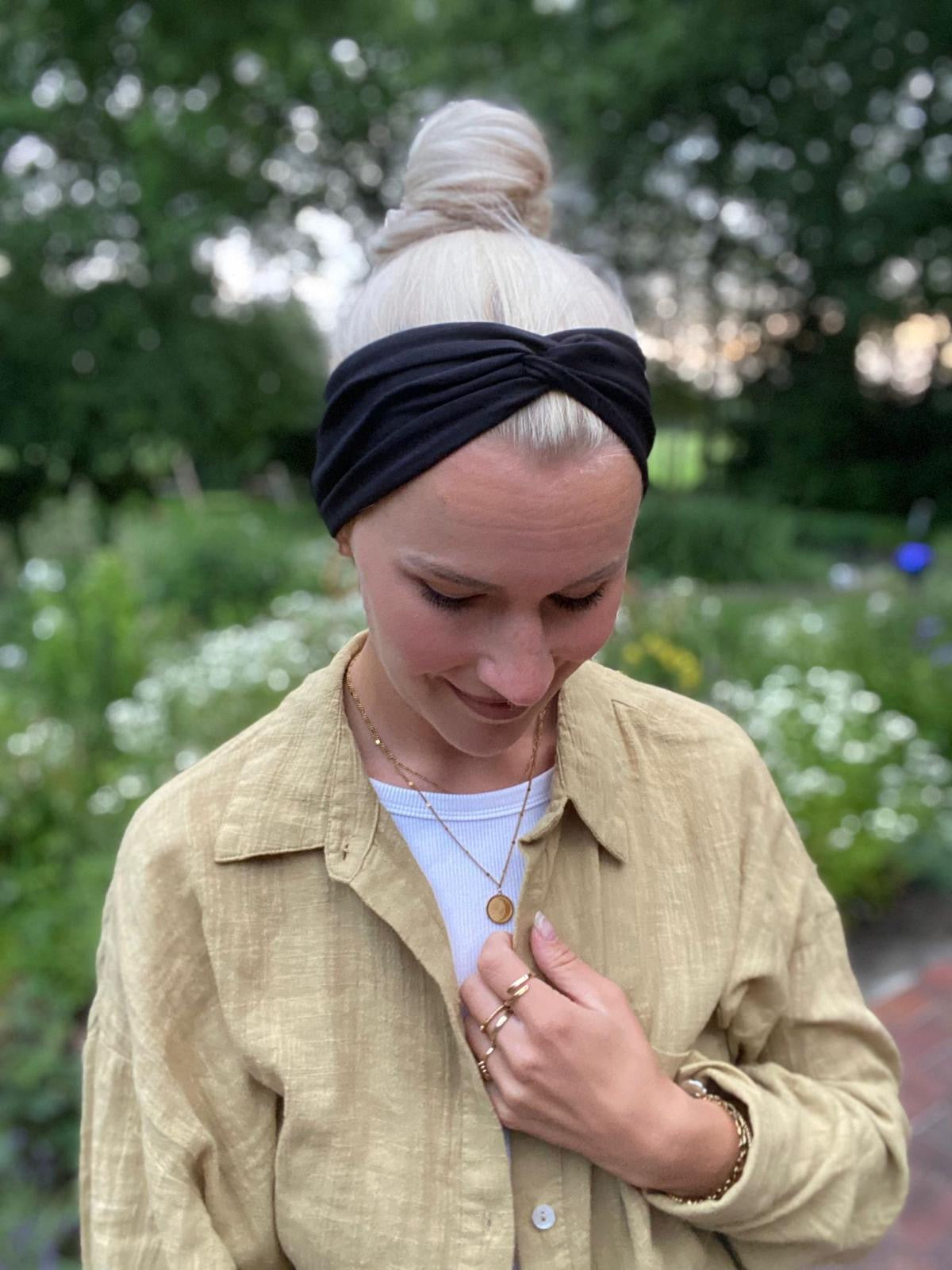 Bandeau Haarband 12 cm – einlagig, nahtlose Seitenkanten, Uni & Muster, Unisex 🌸✨