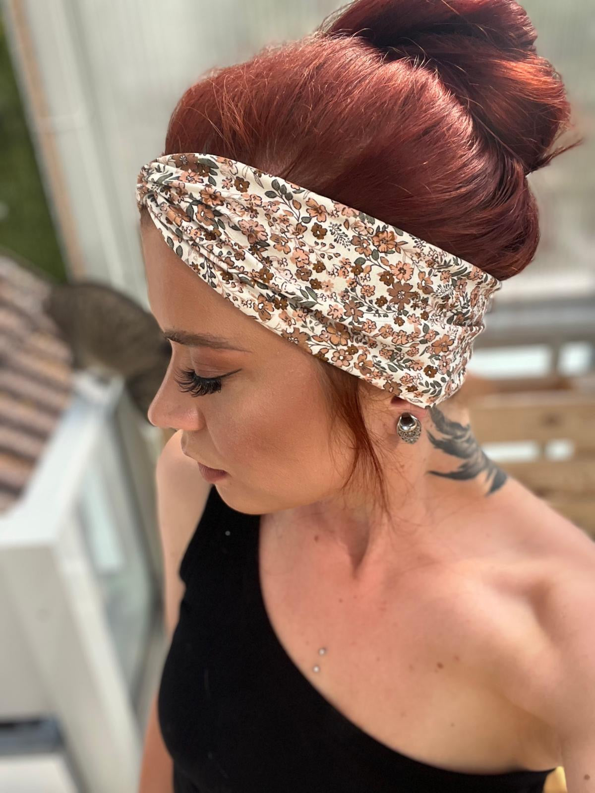 Bandeau Haarband Baumwolljersey – leicht & stylisch