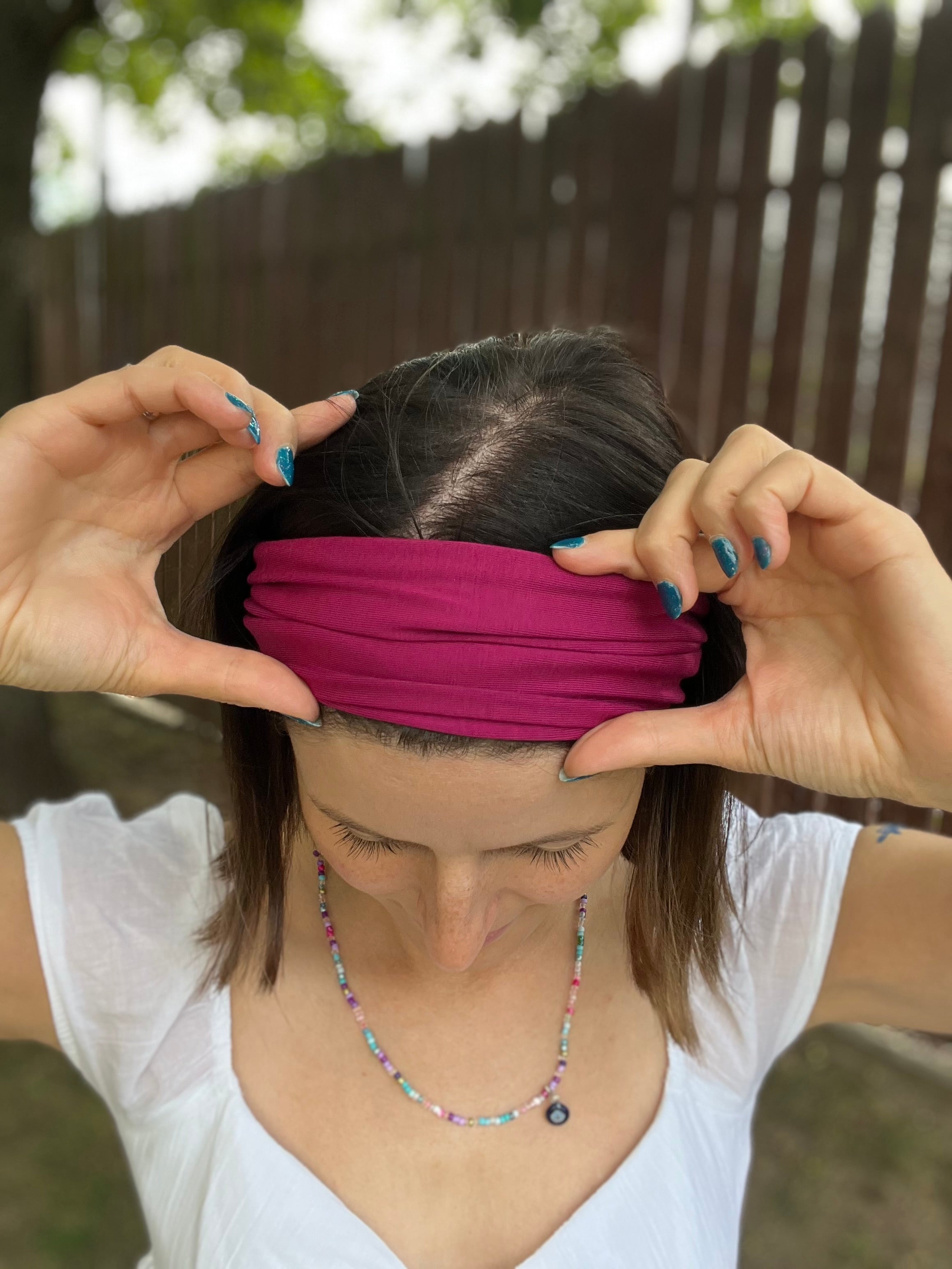 Neu-> Bambus Yoga Haarband in 9cm & 16cm