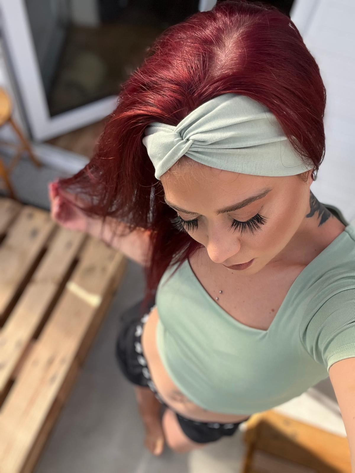 Bandeau Haarband Baumwolljersey – leicht & stylisch