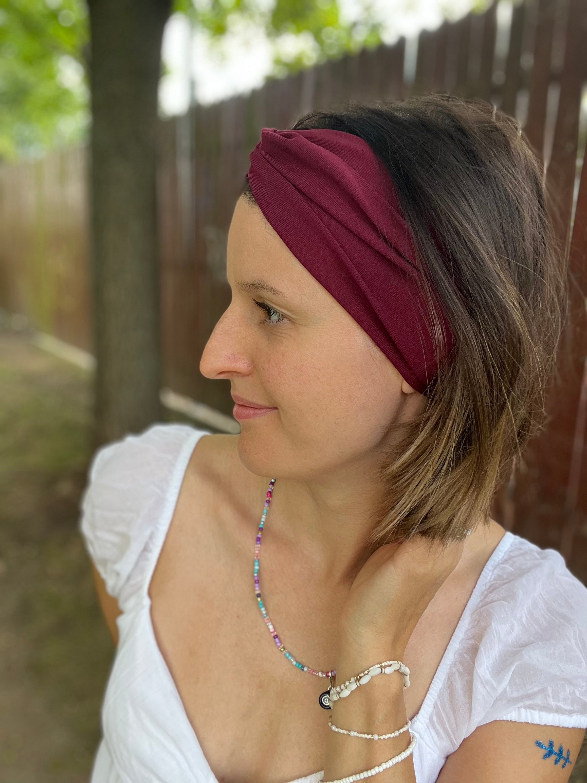 Bandeau Haarband – 16 cm breit, einlagig, nahtlose Seitenkanten