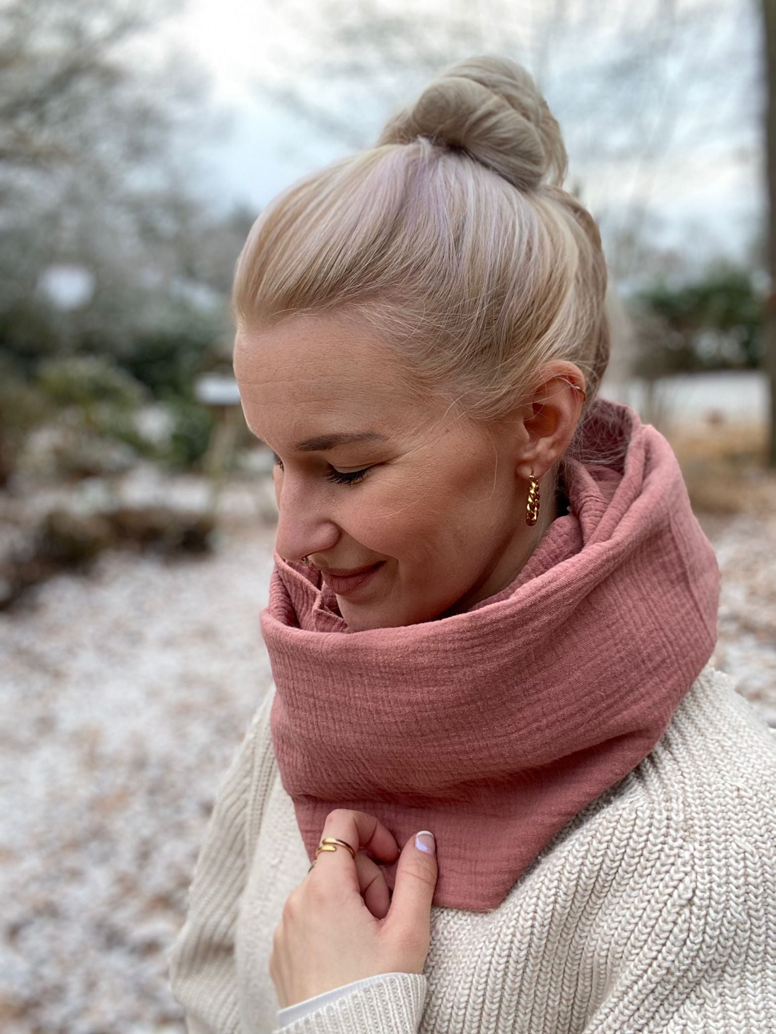 Musselin Wickelloop – vielseitig & bequem, für Erwachsene