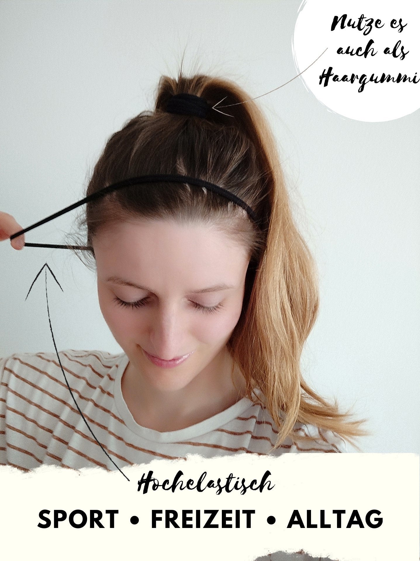 NYLON Sport Haarband & Haargummi