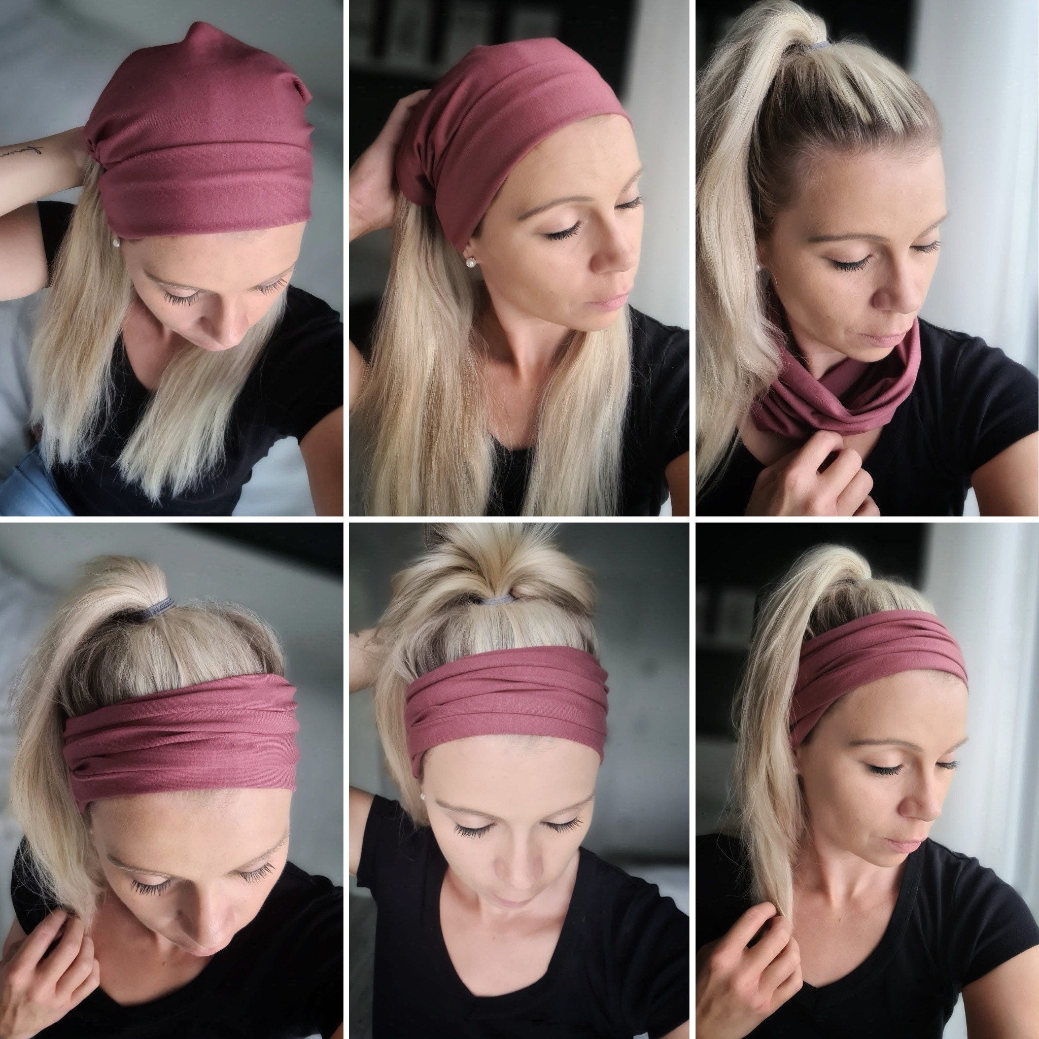Loop Haarband Baumwolljersey – stylisch & bequem