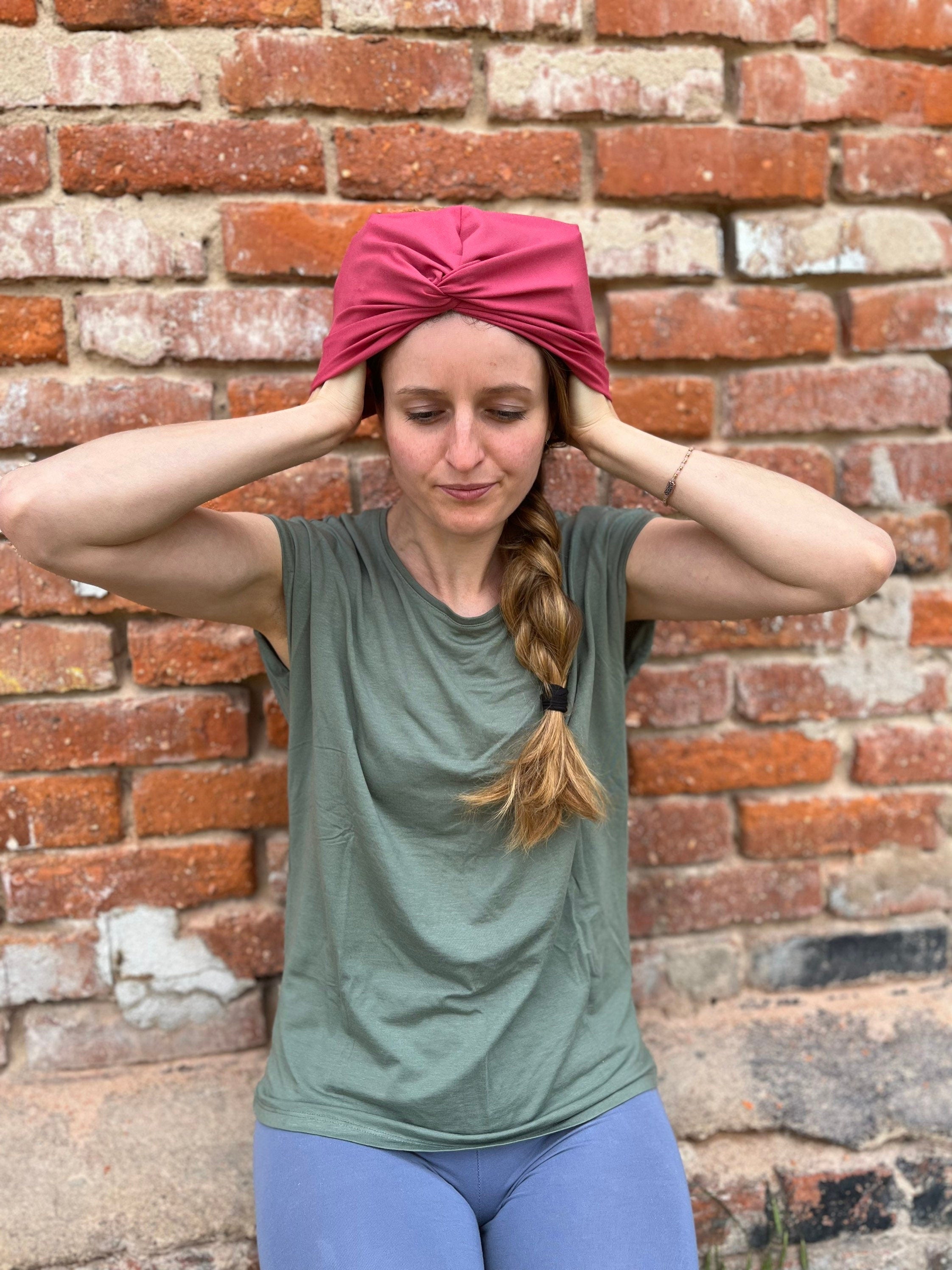 Turban-Mütze mit Knoten Baumwolljersey – weich & komfortabel