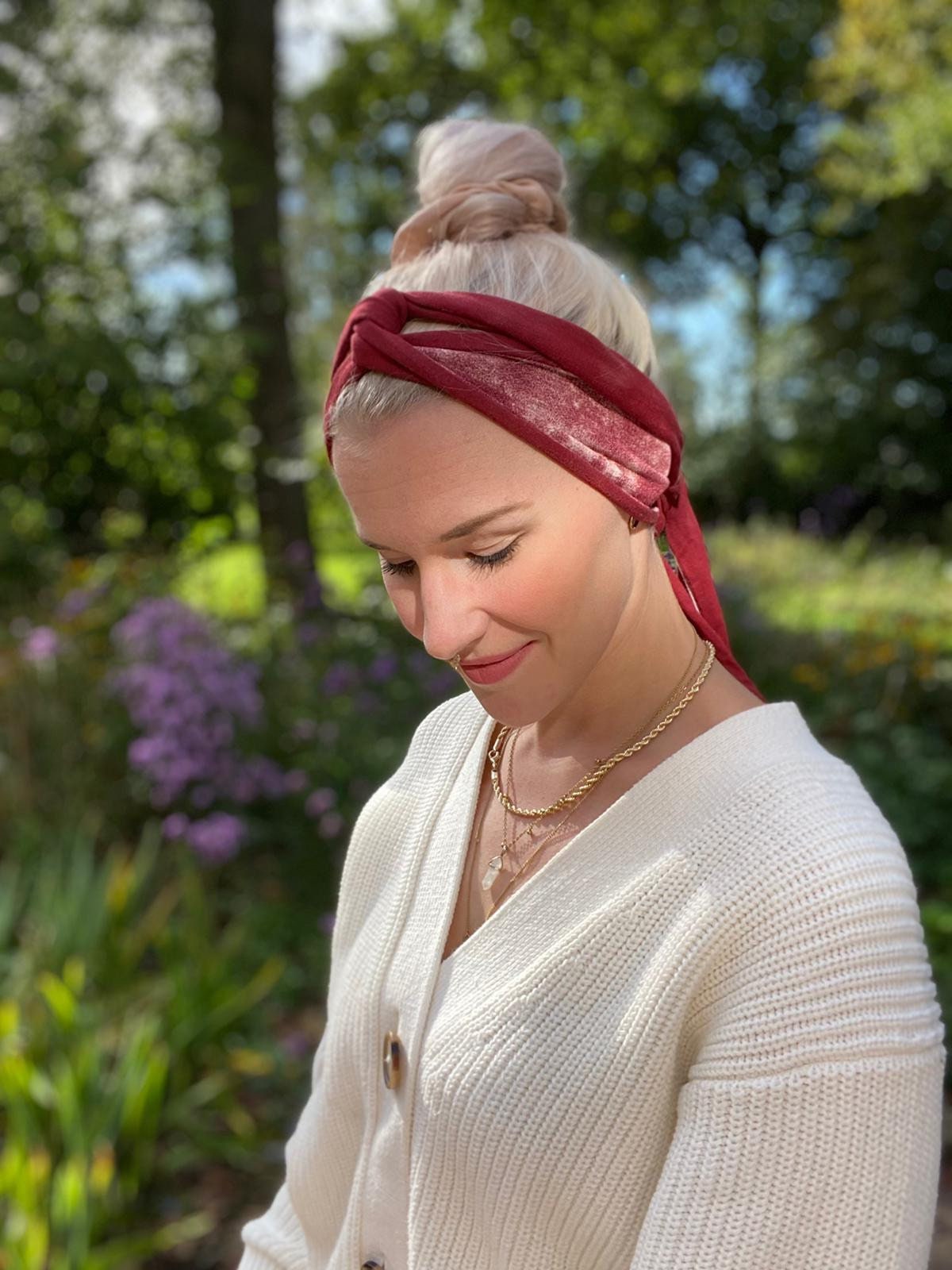 Batik Haarband zum binden