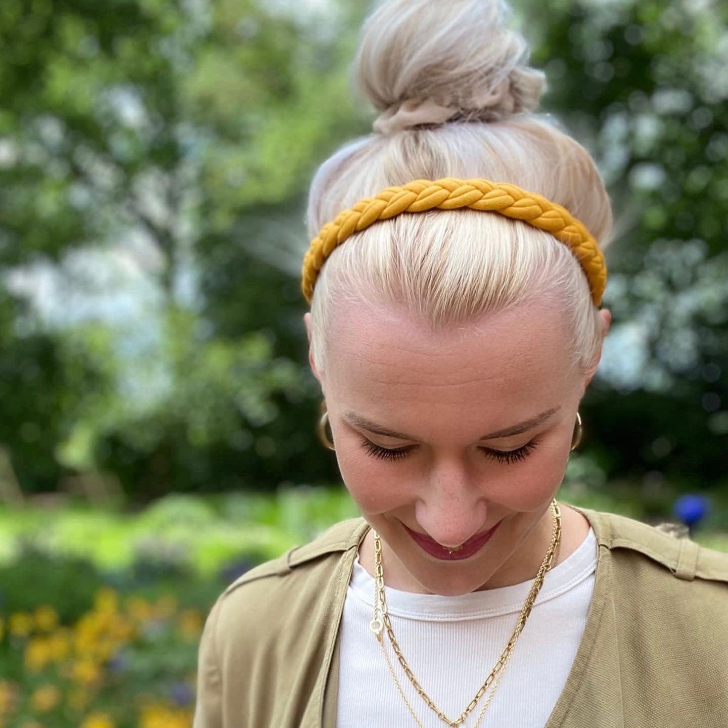 Geflochtenes Haarband schmal – bequem & stylisch