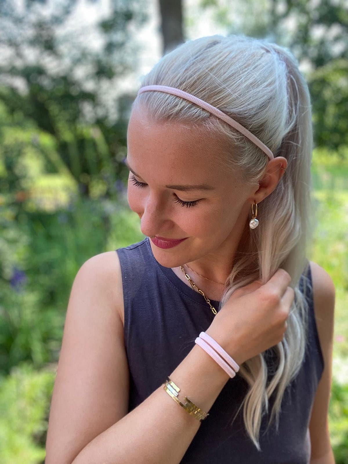 NYLON Sport Haarband & Haargummi