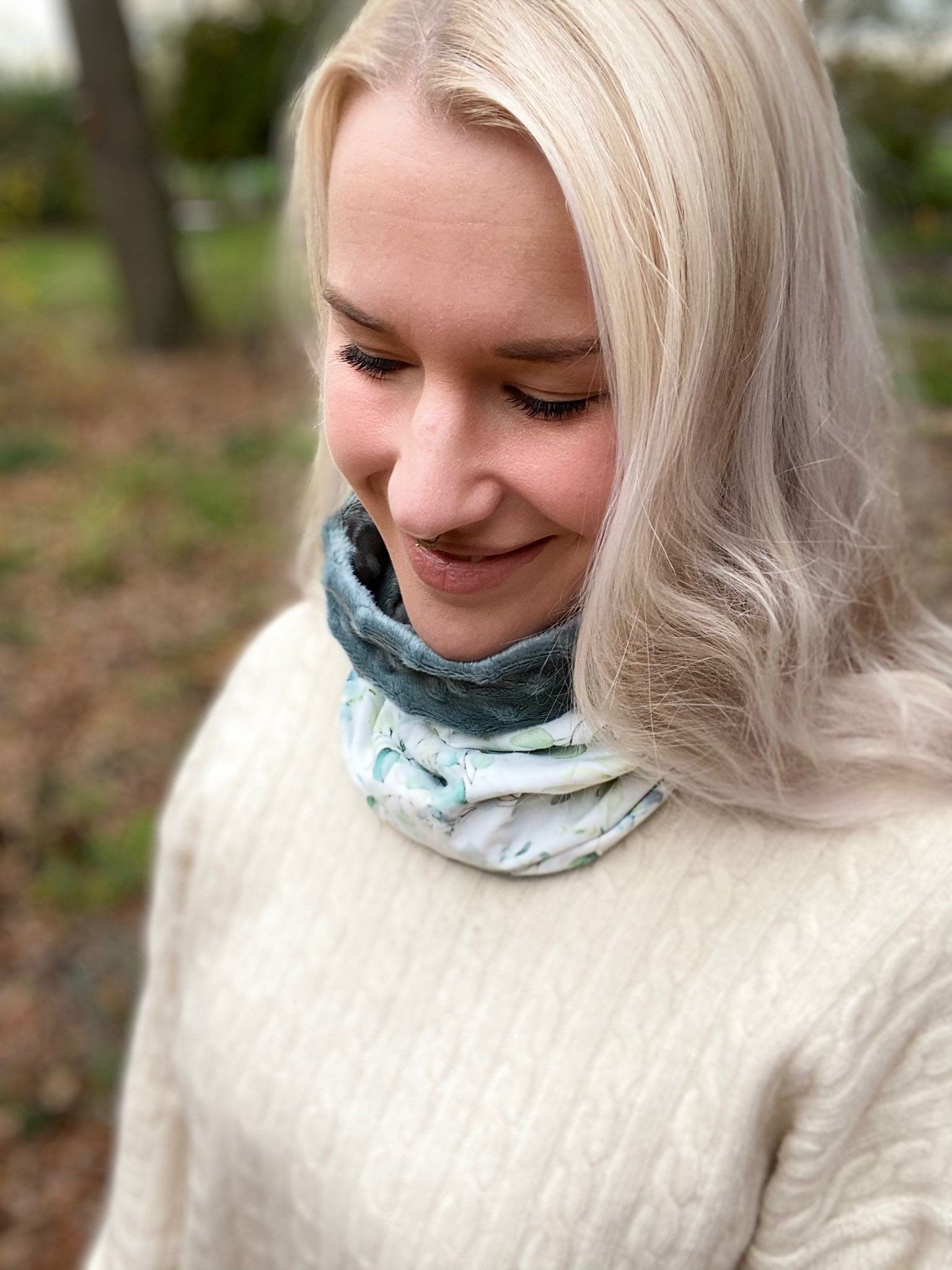 Set Raffaela Stirnband & Loopschal – gefüttert & komfortabel
