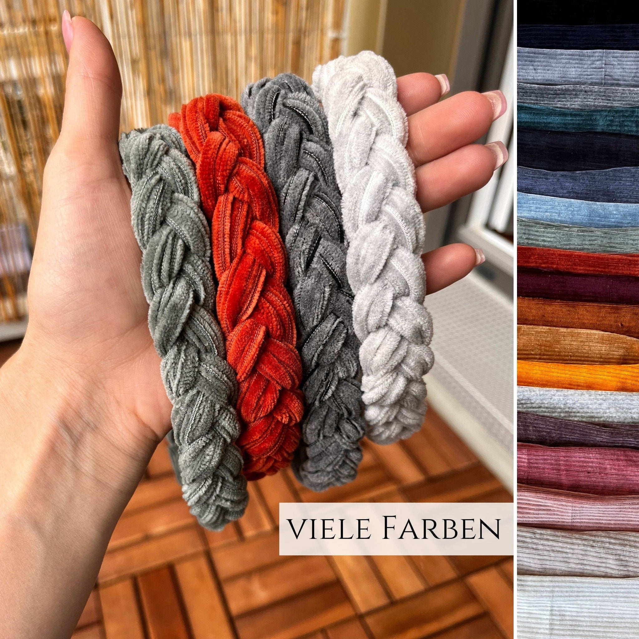 Geflochtenes CORD Haarband
