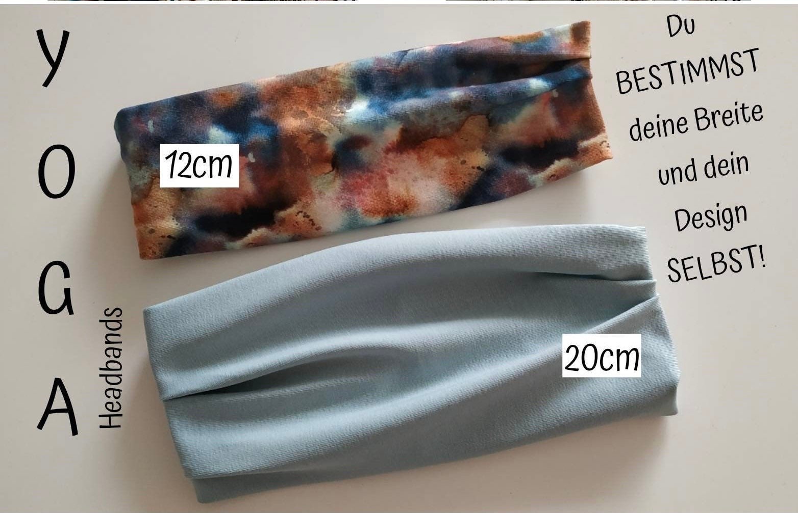 Yoga Haarband Baumwolljersey – flexibel & leicht
